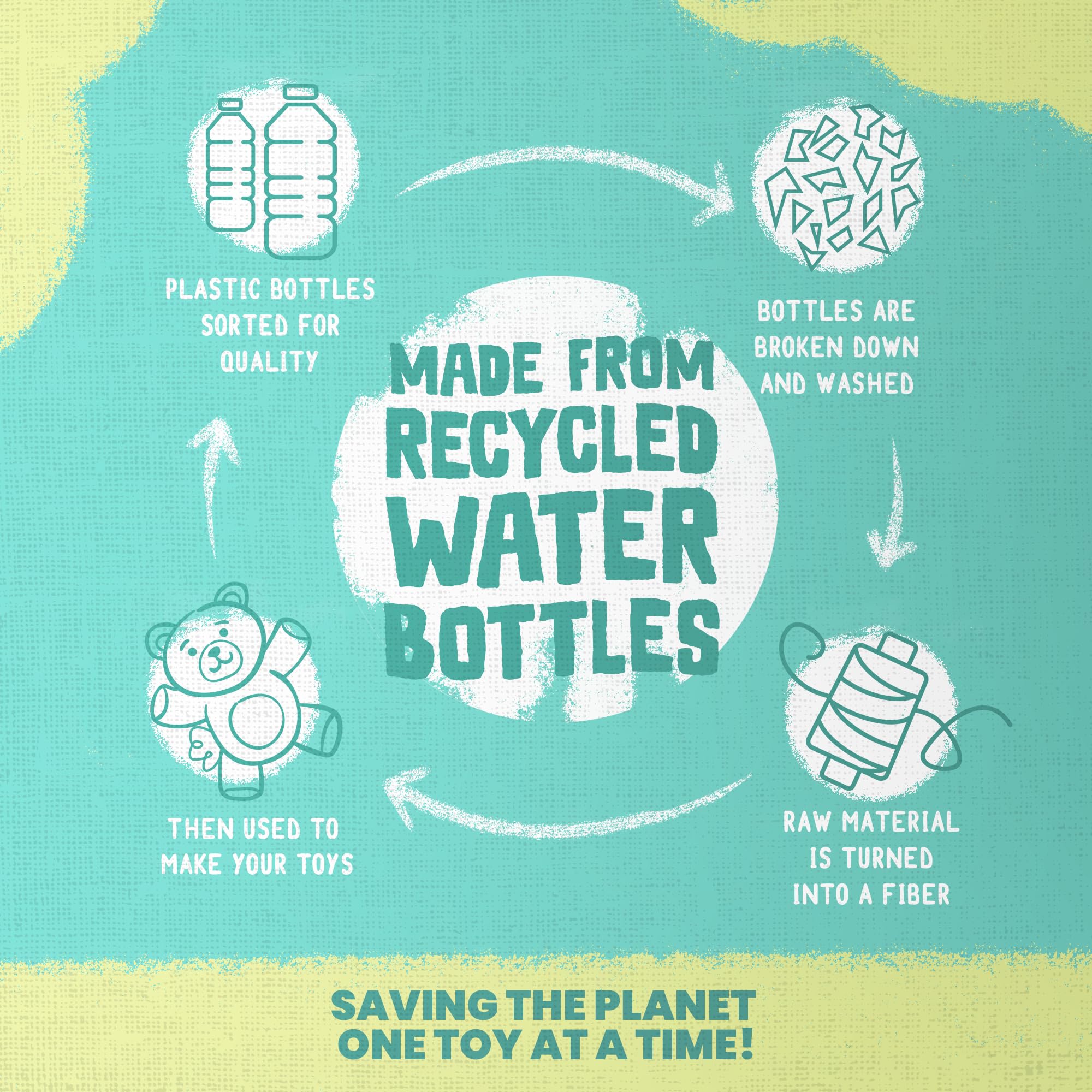 Snugarooz Snugz Craft Dog Toy – Green - 6.5 Inch Durable Chew Toy For Dogs - Eco Friendly - Aids Dental Health - Ideal For Small Dogs & Puppies