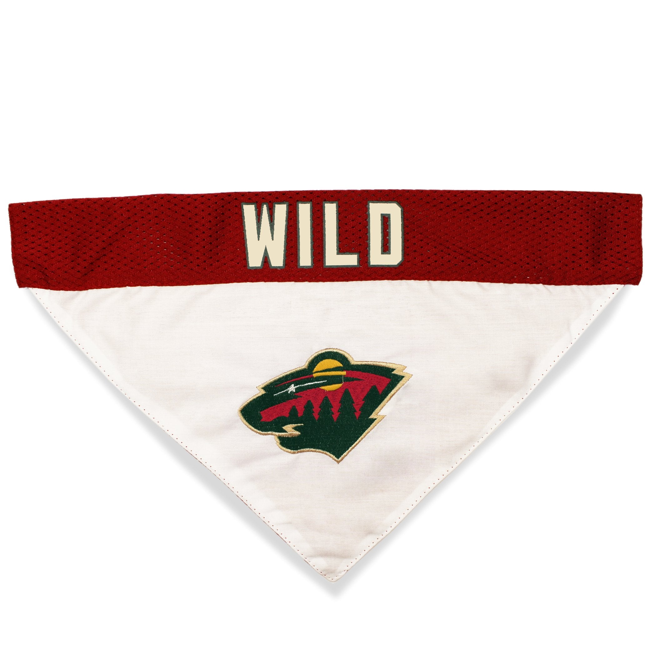 NHL MINNESOTA WILD BANDANA for DOGS & CATS, Small/Medium. - Cute & Stylish Bandana! The Perfect HOCKEY FAN Scarf Bandana, great