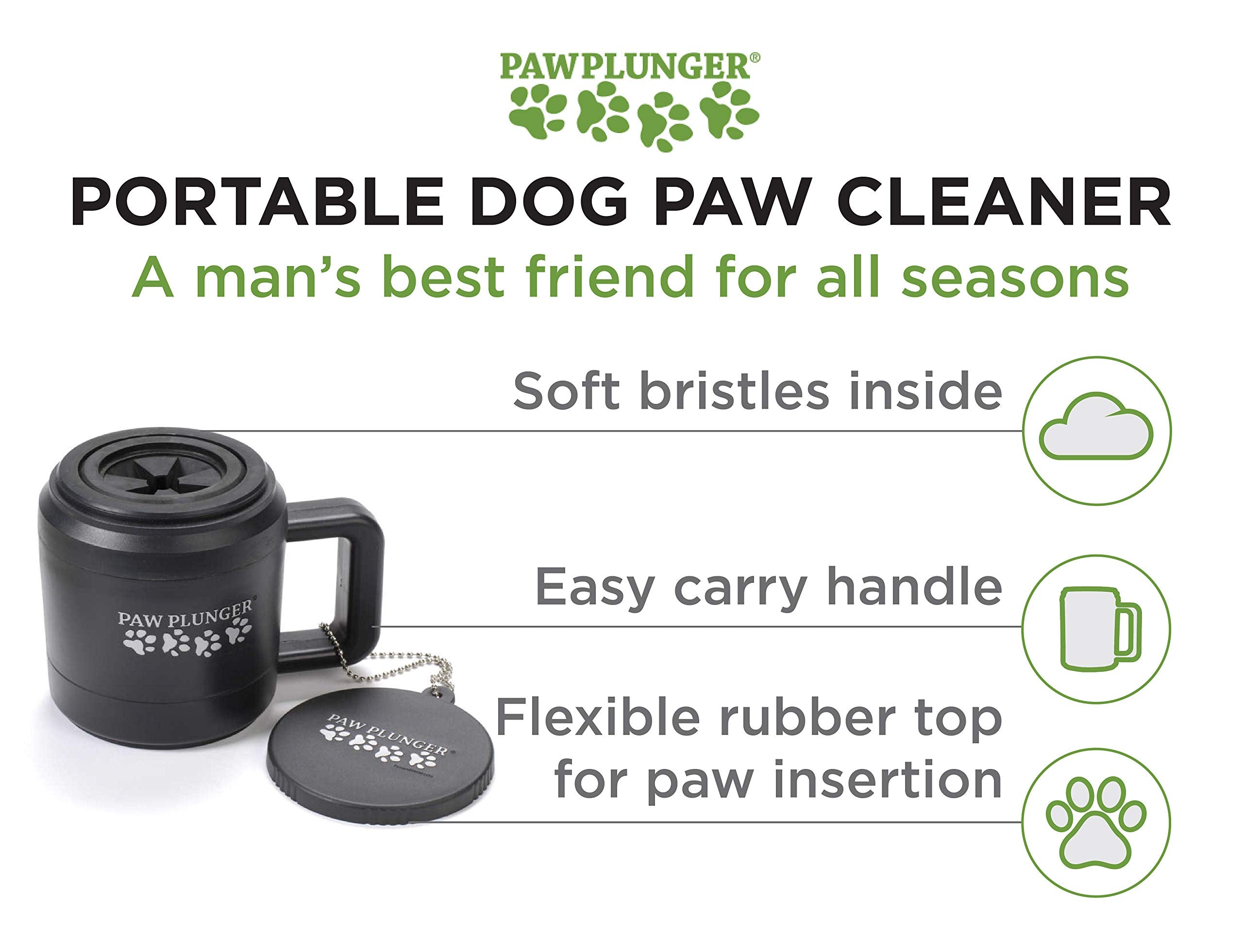 Paw Plunger For Dogs - Portable Dirty Paw Washer For Small Sized Dogs - Ideal For Dogs Up To 15Lbs - Cleaner Pet Paws To Save Fl