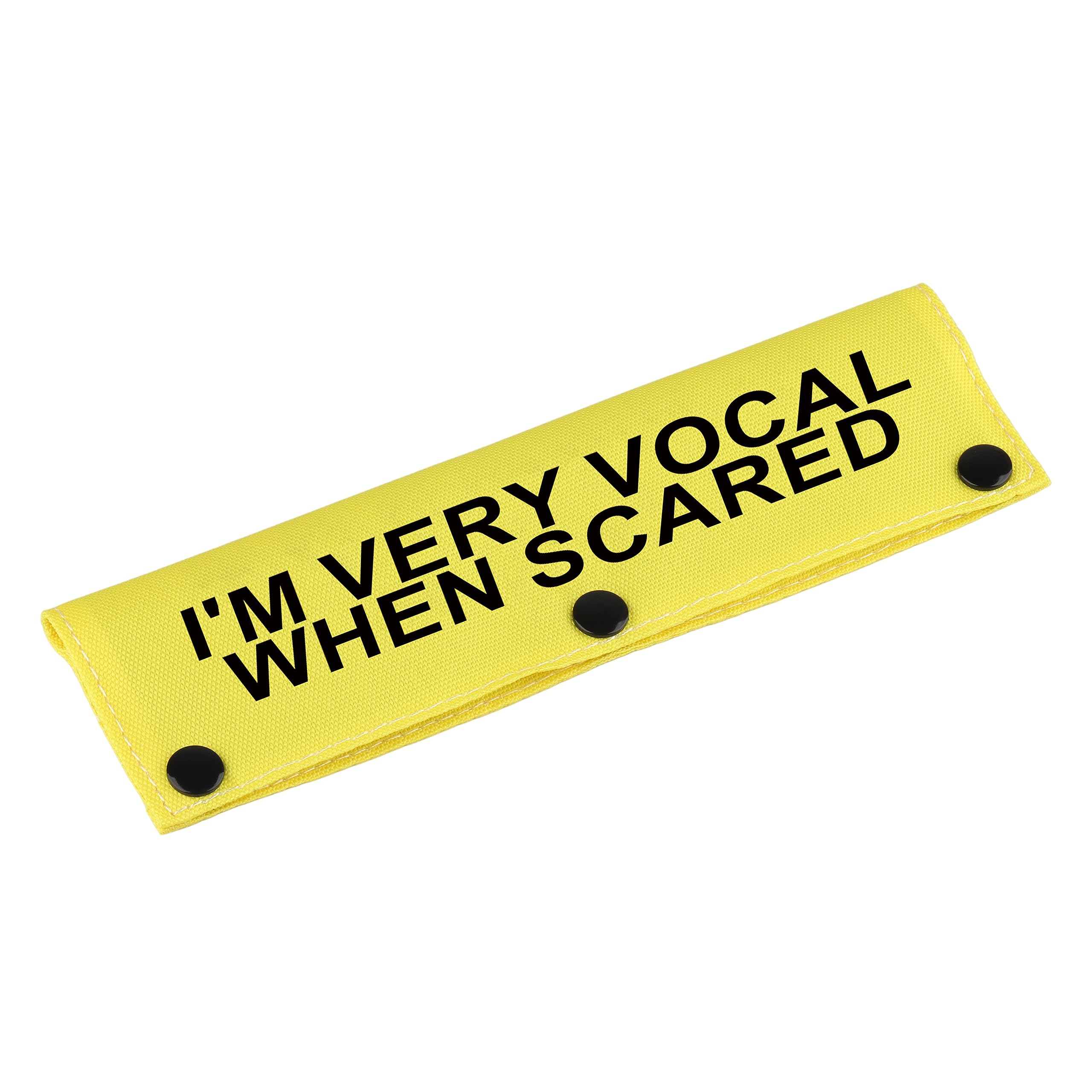 Lustige Hundeleinen-Hülle Mit Spruch 'I'm Very Vocal When Scared', 22x6 Cm, Aus Polyester, Waschbar