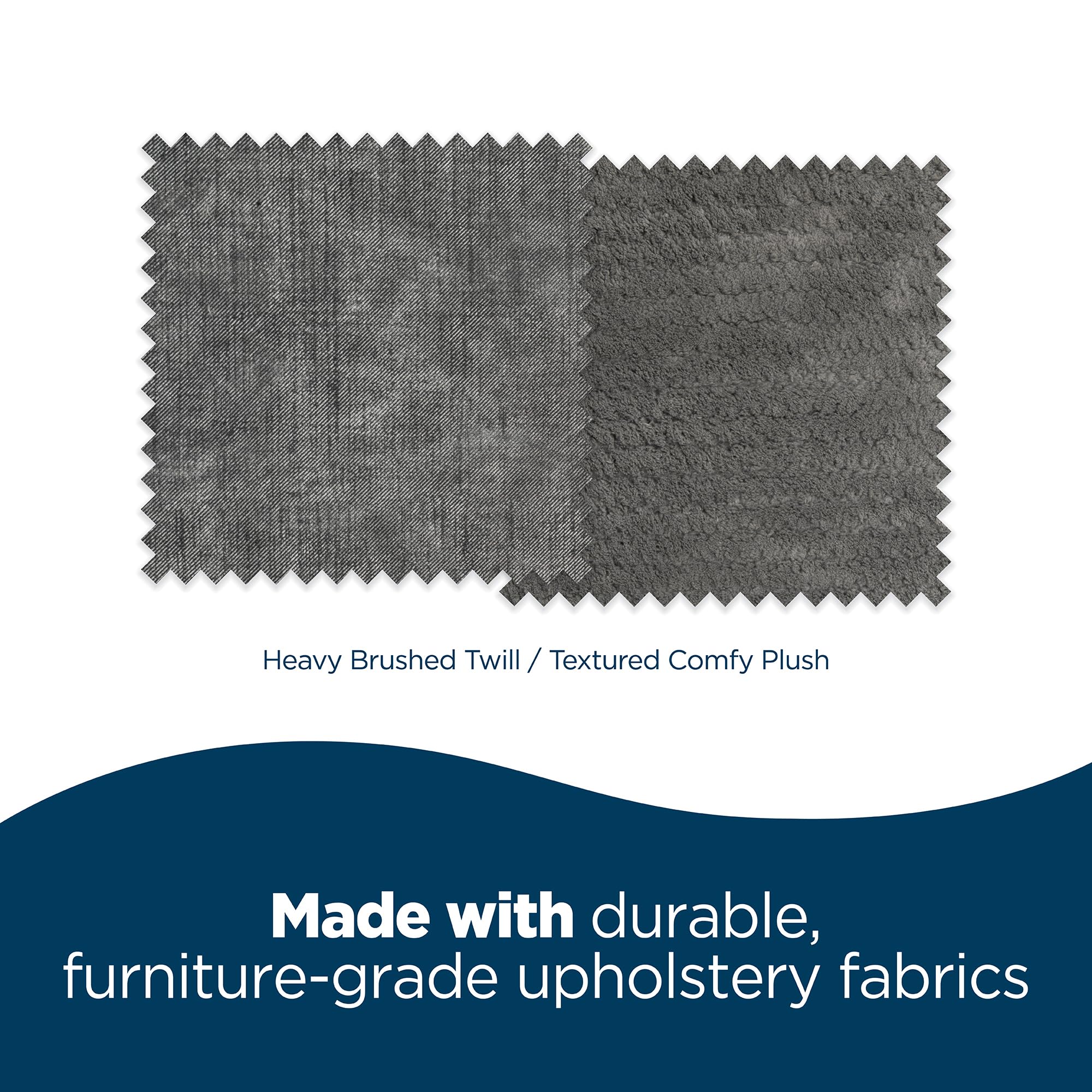 Petmate La-Z-Boy Harper Sofa Large Dog Bed Grey 43x35 Inches for Dogs up to 125lbs with Durable Removable Washable Cover