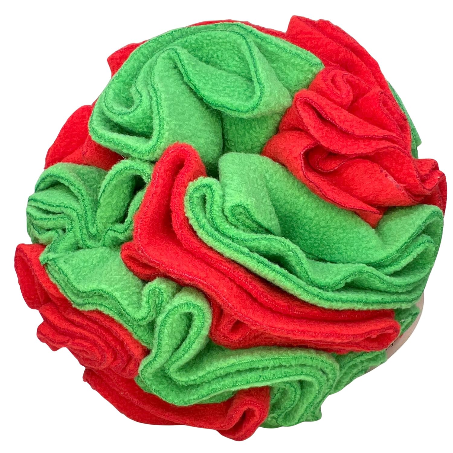 Glory To Dog Puppy And Medium Breed Snuffle Interactive Foraging Dog Puzzle Ball Toy Christmas Green And Red Large