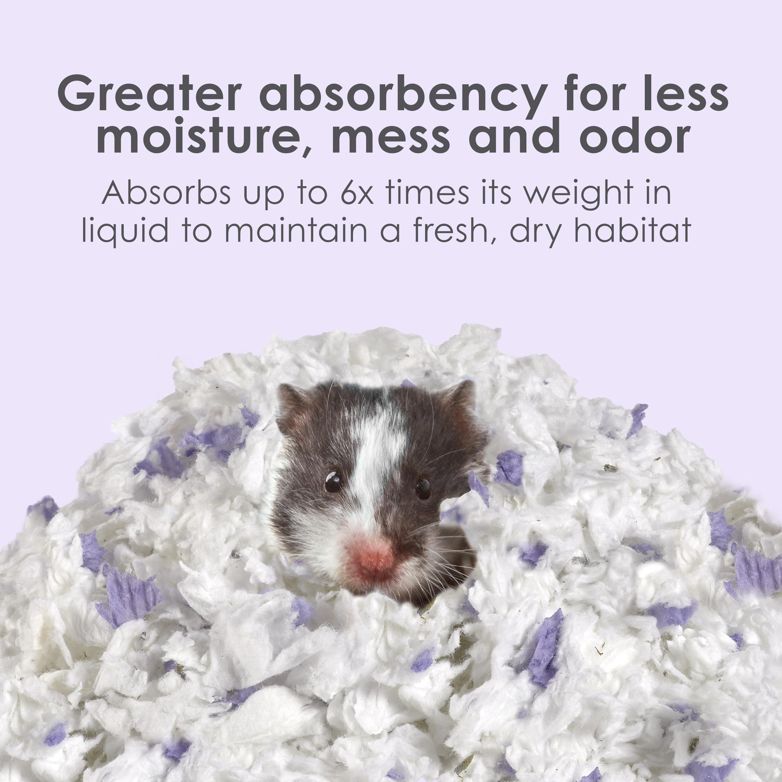 Kaytee Clean & Cozy Lavender Bedding for Pet Guinea Pigs, Rabbits, Hamsters, Gerbils, and Chinchillas, 100 Liters