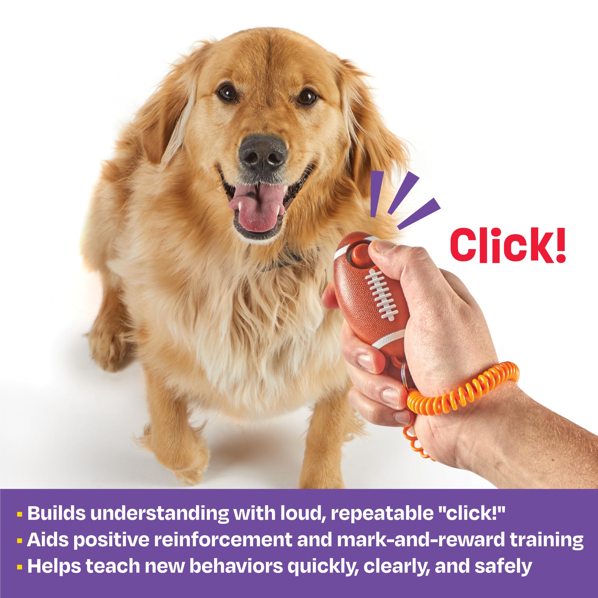 Brightkins Smarty Pooch! Training Clicker - Football