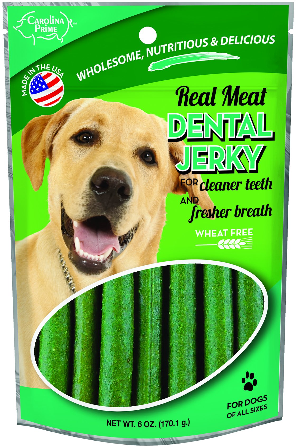 Carolina Prime Pet 40141 Dental Jerky Treat For Dogs ( 1 Pouch), One Size