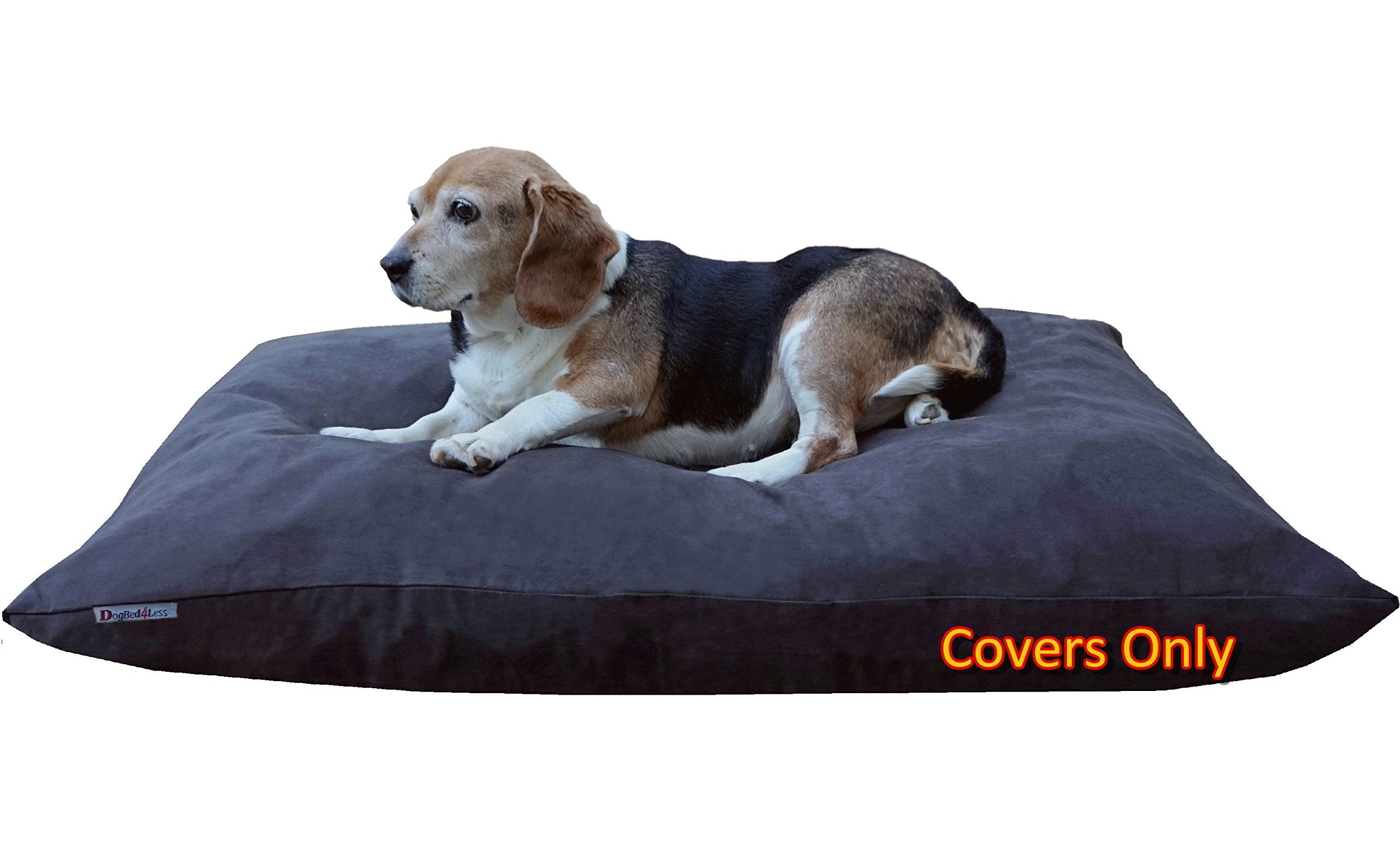 Do It Yourself Diy Pet Bed Pillow Duvet Suede Cover + Waterproof Internal Case For Dog/Cat At Medium 36'X29' Espresso Color - Covers Only