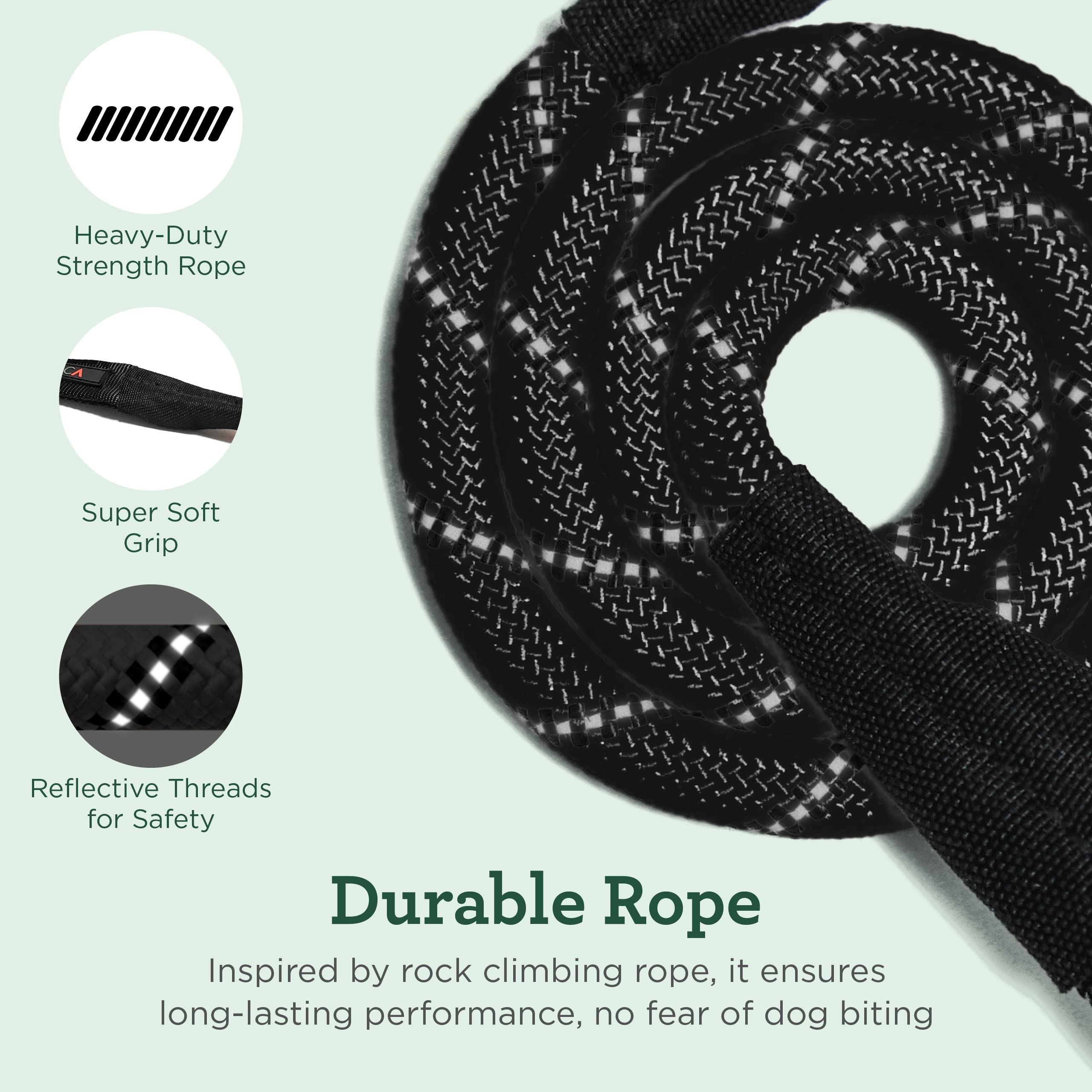 ARCA PET Dog Seat Belt for Car | Universal Dog Car Seatbelt | Durable Reflective Rope with Clip Hook Latch, Buckle and Alloy Car