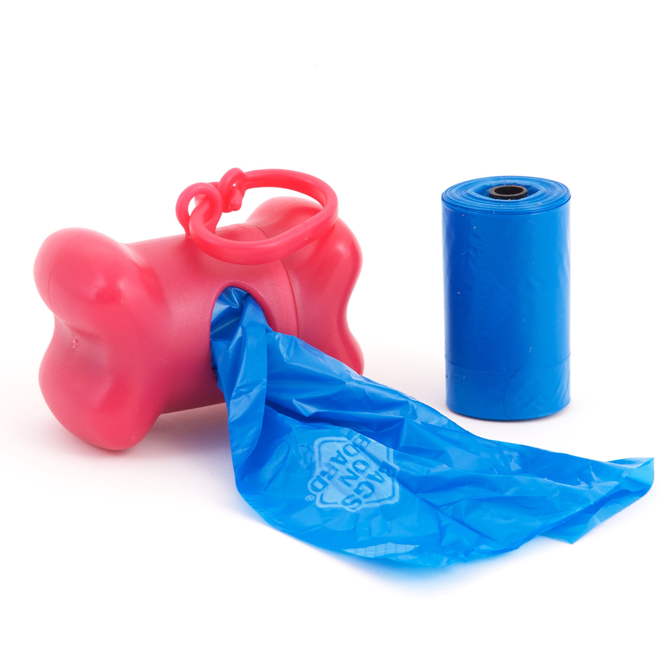 Bags On Board Marble Bone Dispencer With 30 Bags, Pink