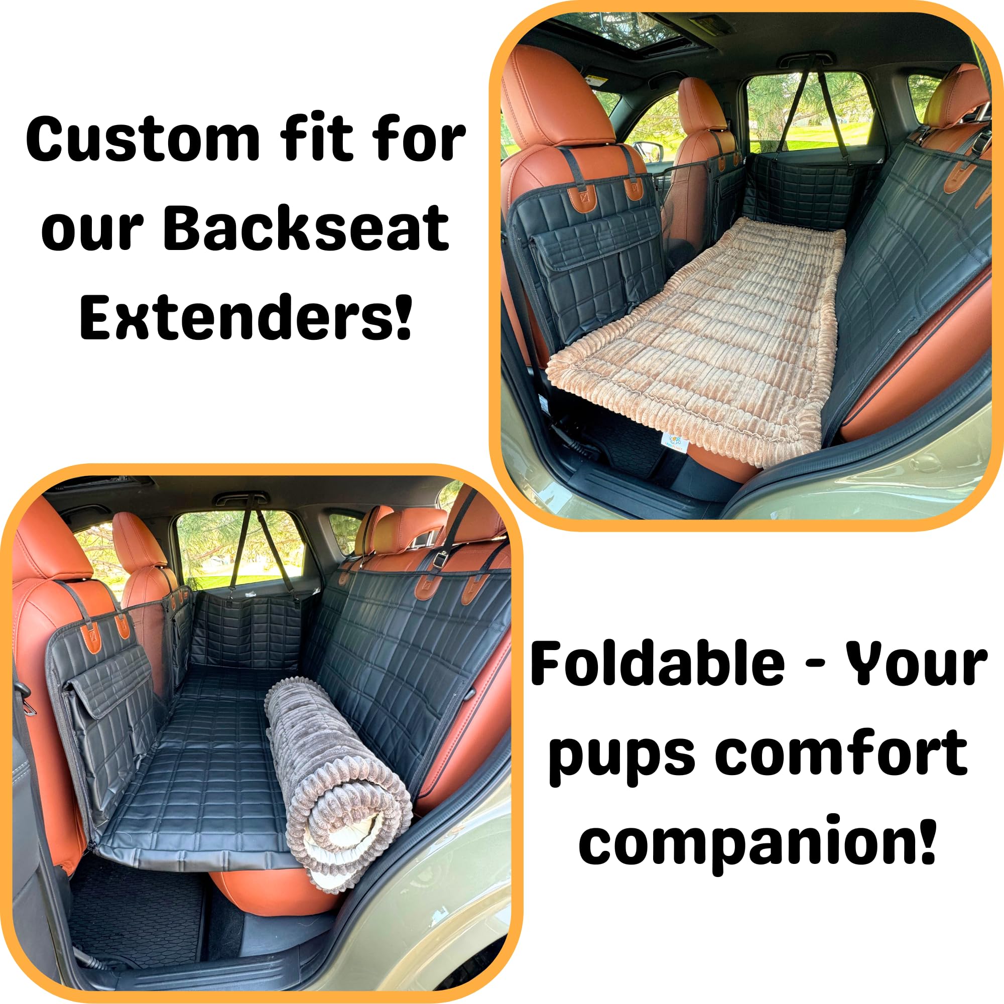 Apetsplanet Deluxe Dog Bed Brown, Pad Topper, Pet Bed Mat, Non-Slip Bottom, Couch Cover Blanket, Dog Travel Bed, Custom Fit Cush