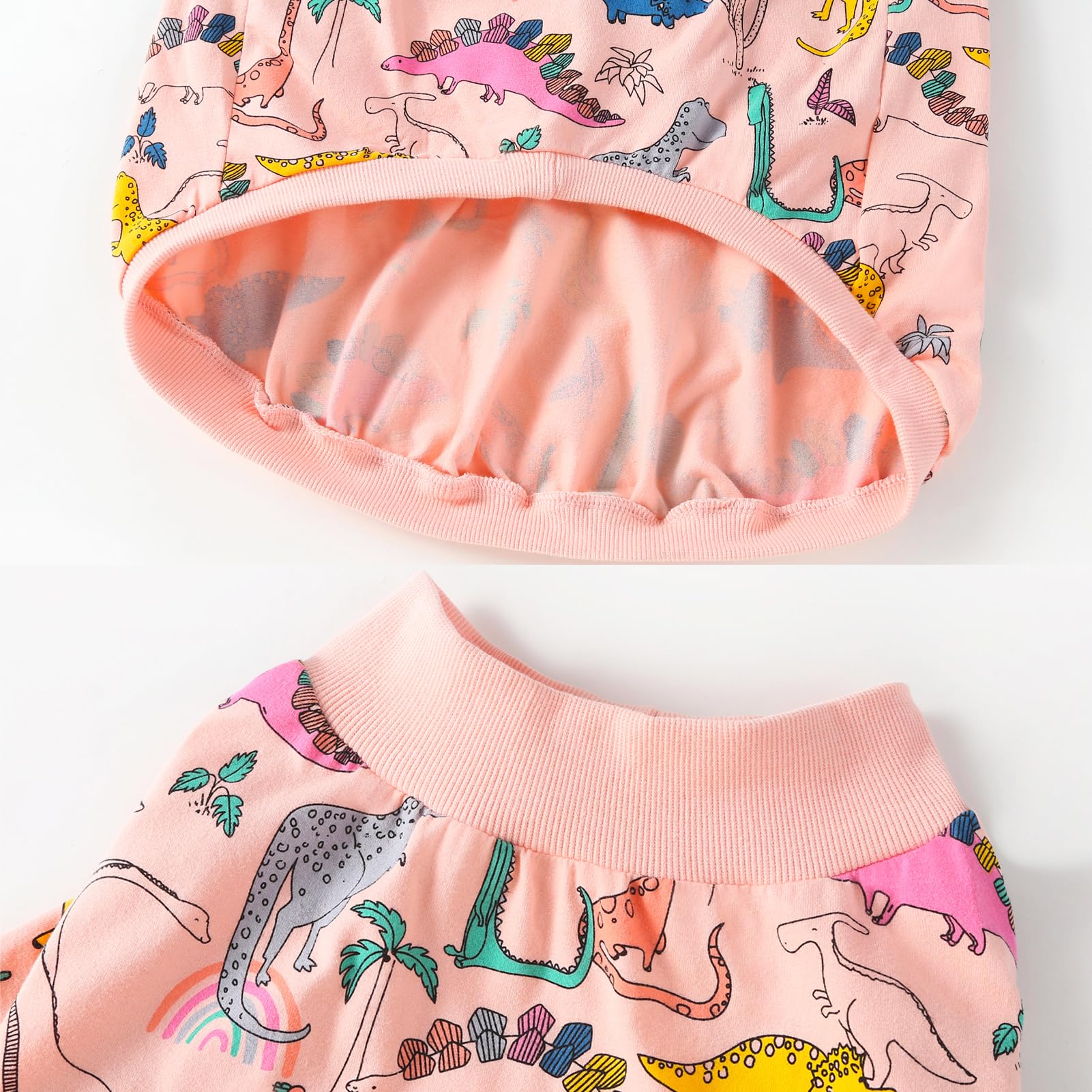 Dog T Shirts Colorful Dinosaur Pattern Dog Clothes for Large Medium Small Dogs Breathable Stretchy Cotton Clothes Dog Pajamas(3X