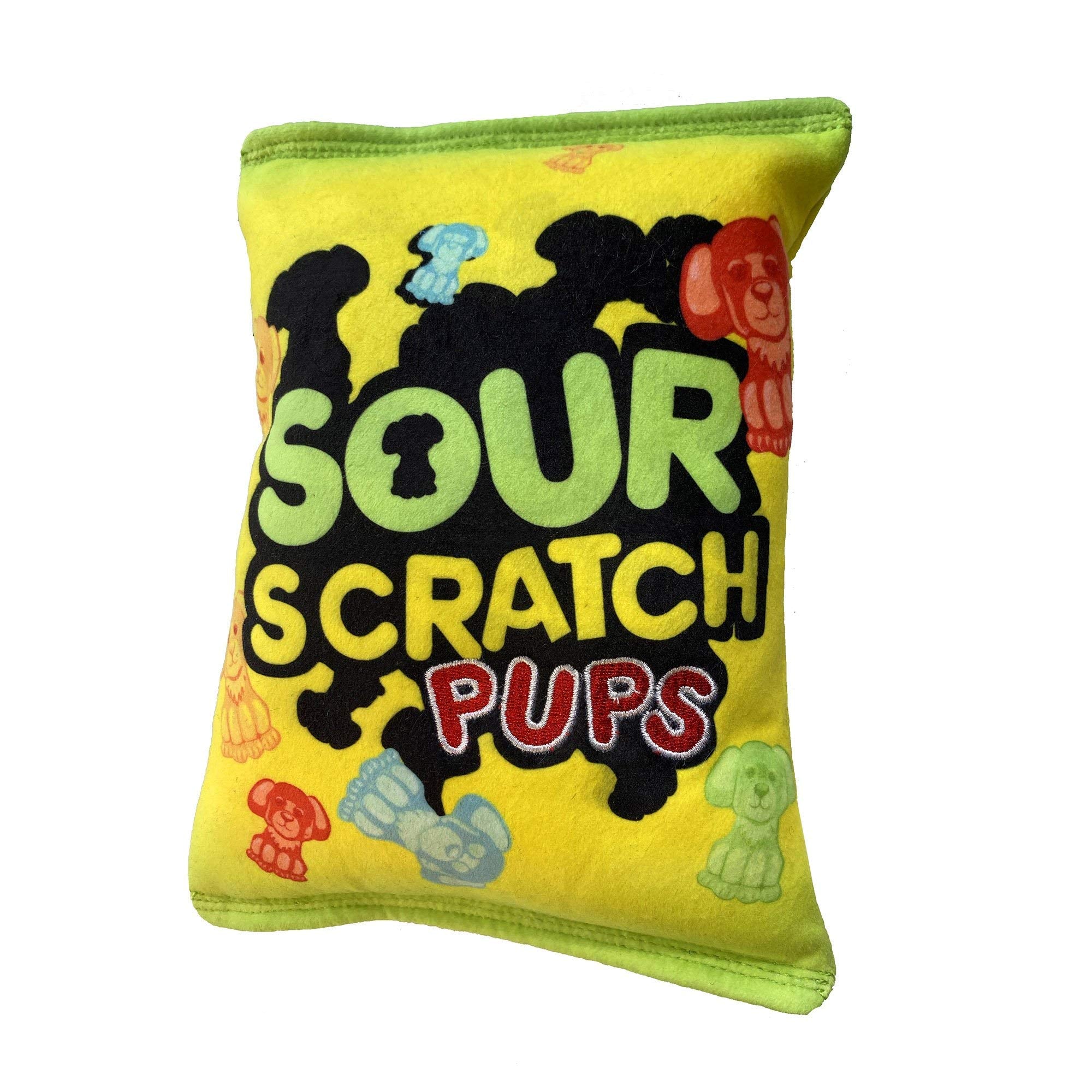 Huxley & Kent For Dogs - Sour Scratch (Small) - Power Plush Funny Dog Toy With Squeaker - H&K Squeaky