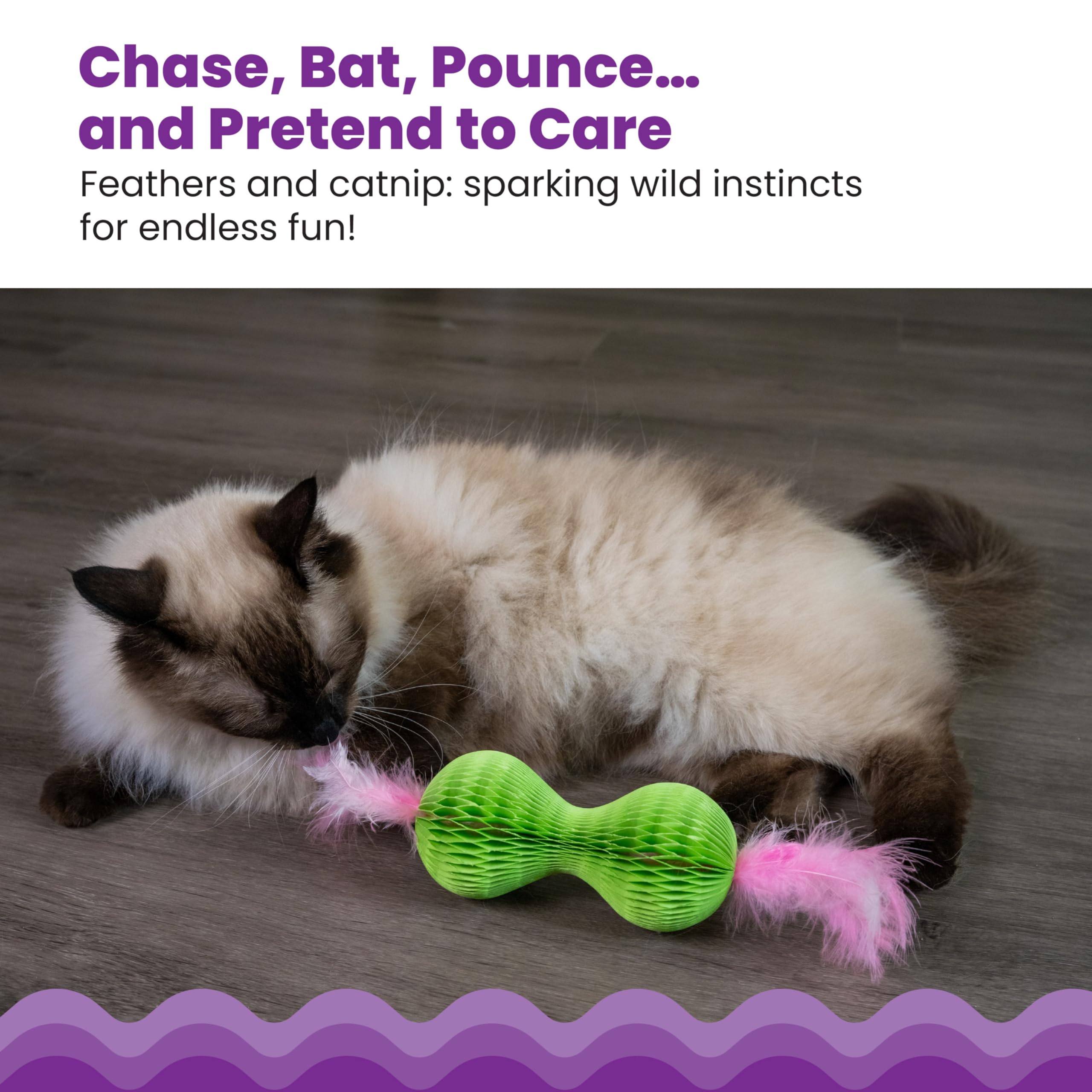 Catstages Honeycomb Hide-A-Ball Catnip Cat Toy