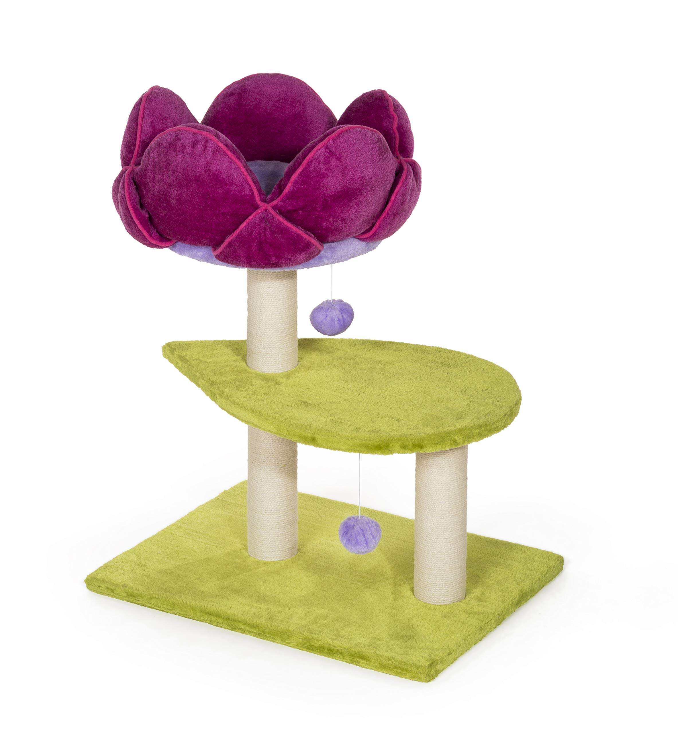 Prevue Pet Products Kitty Power Paws Flower Power Cat Activity Tree And Nap Tower