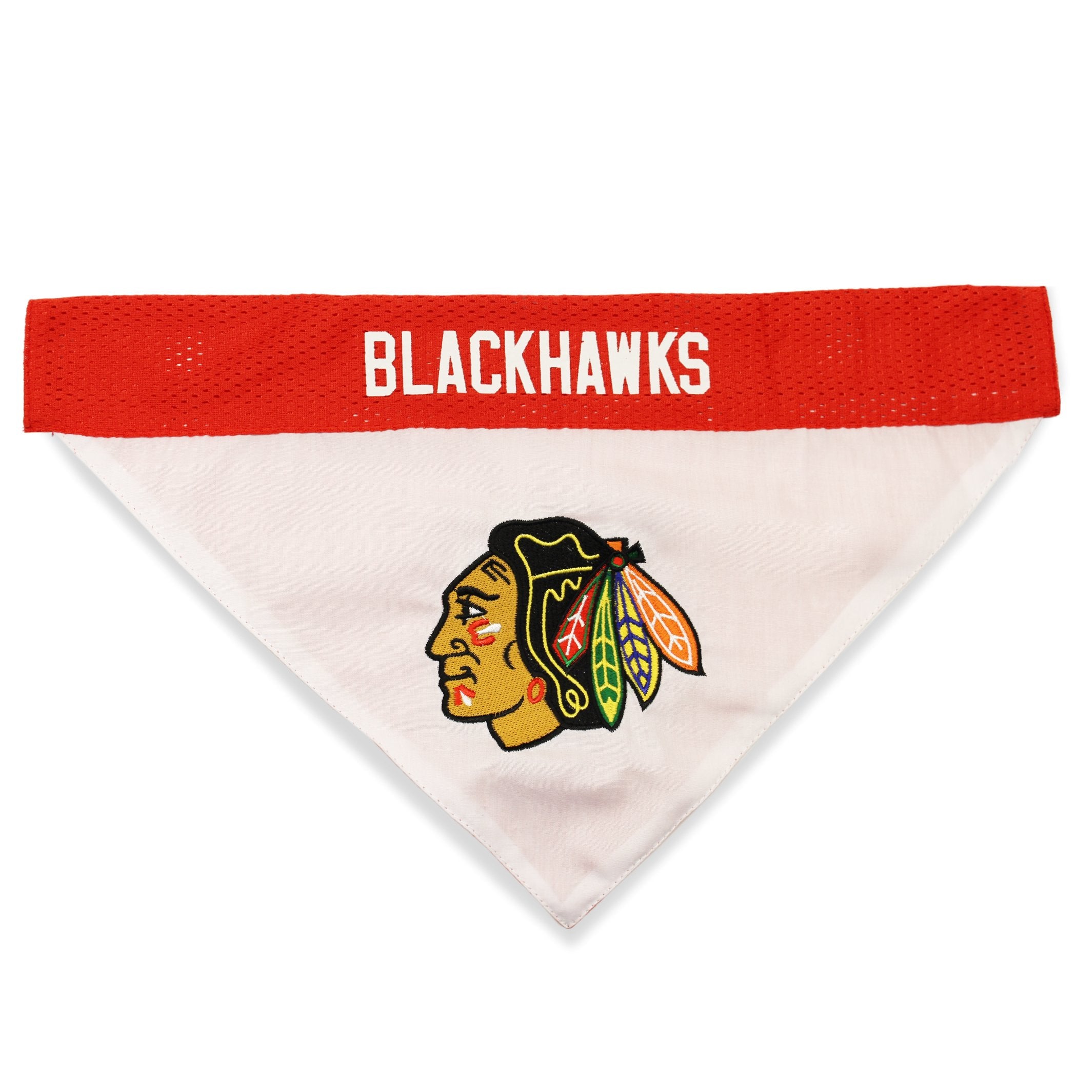 NHL CHICAGO BLACKHAWKS BANDANA for DOGS & CATS, Large/X-Large. - Cute & Stylish Bandana! The Perfect HOCKEY FAN Scarf Bandana, g