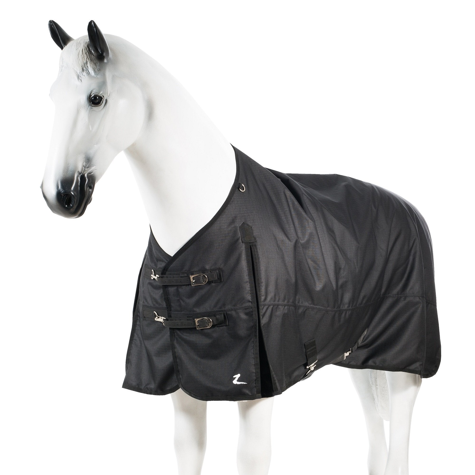 Horze Nevada Medium Weight 1200D Waterproof Horse Turnout Blanket (200G Fill) - Black - 81 In