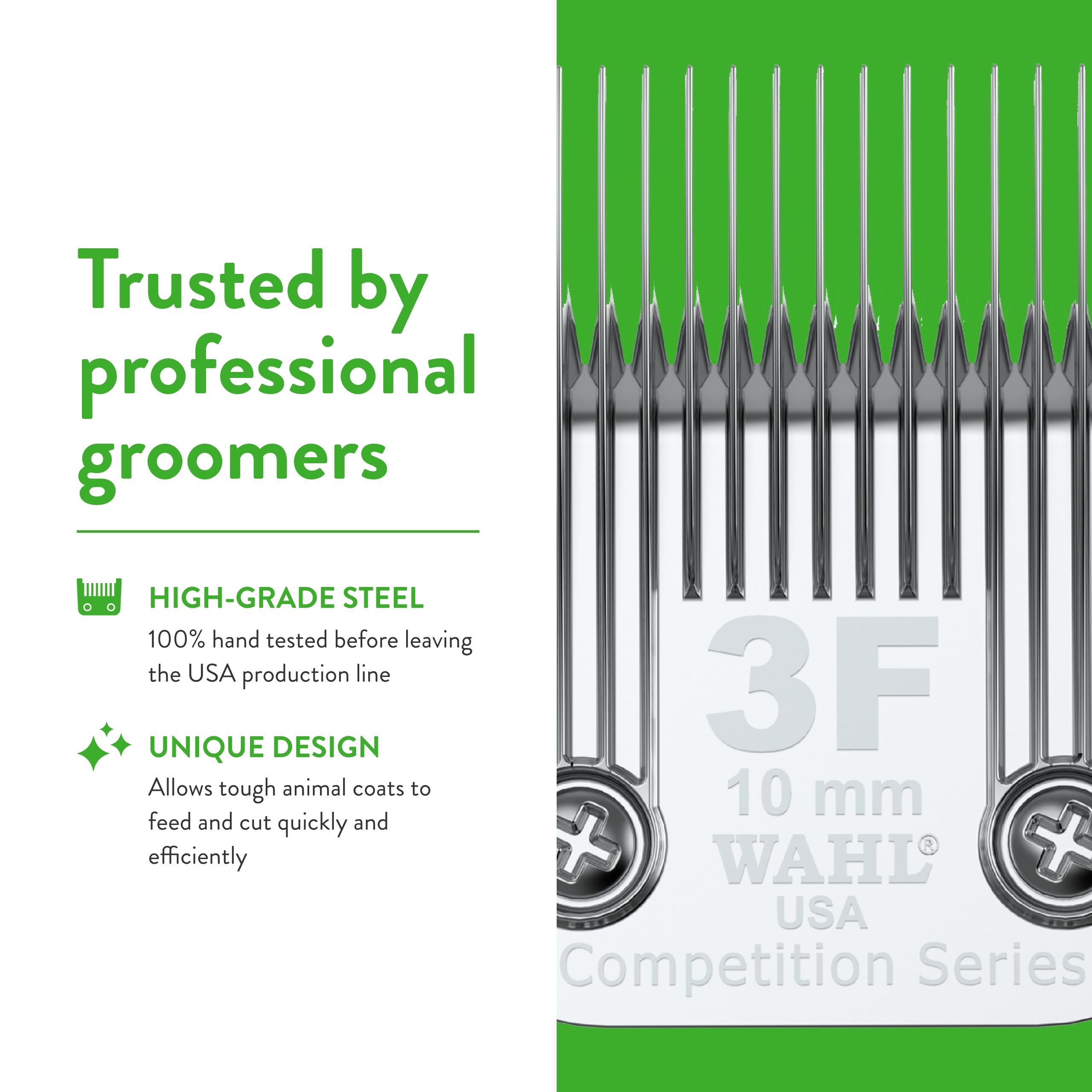 Wahl Professional Animal 3F Detachable Blade, 25/64-Inch Cut Length, Full Extra Coarse, Silver