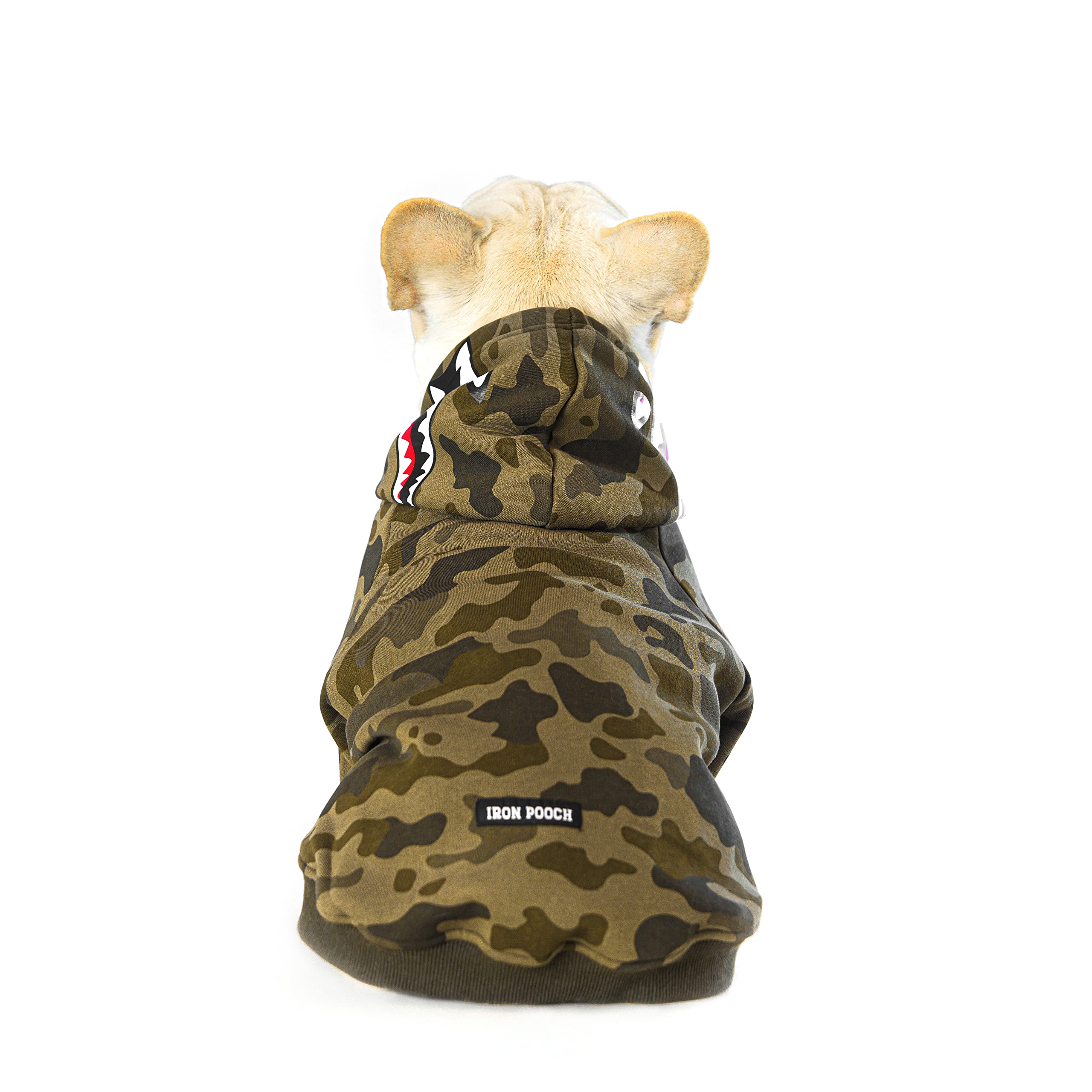 Woof Trails Camo Dog Hoodie Dog Clothes Extra Warm Fleece Lining Stretchy Fit for Small Medium Large Dogs (Camo, X-Large)