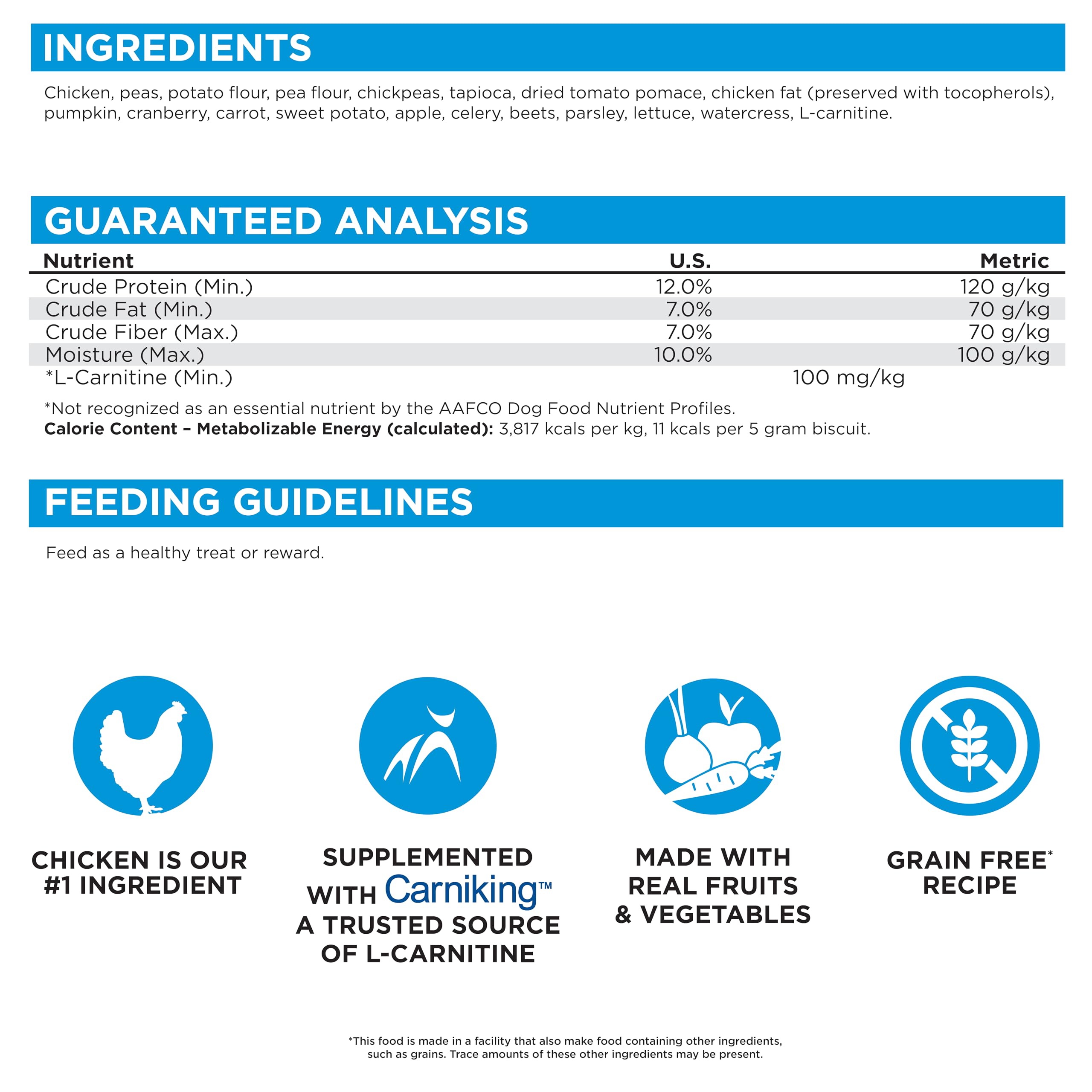 NutriSource Grain-Free Dog Treats, Chicken Biscuits, 14oz