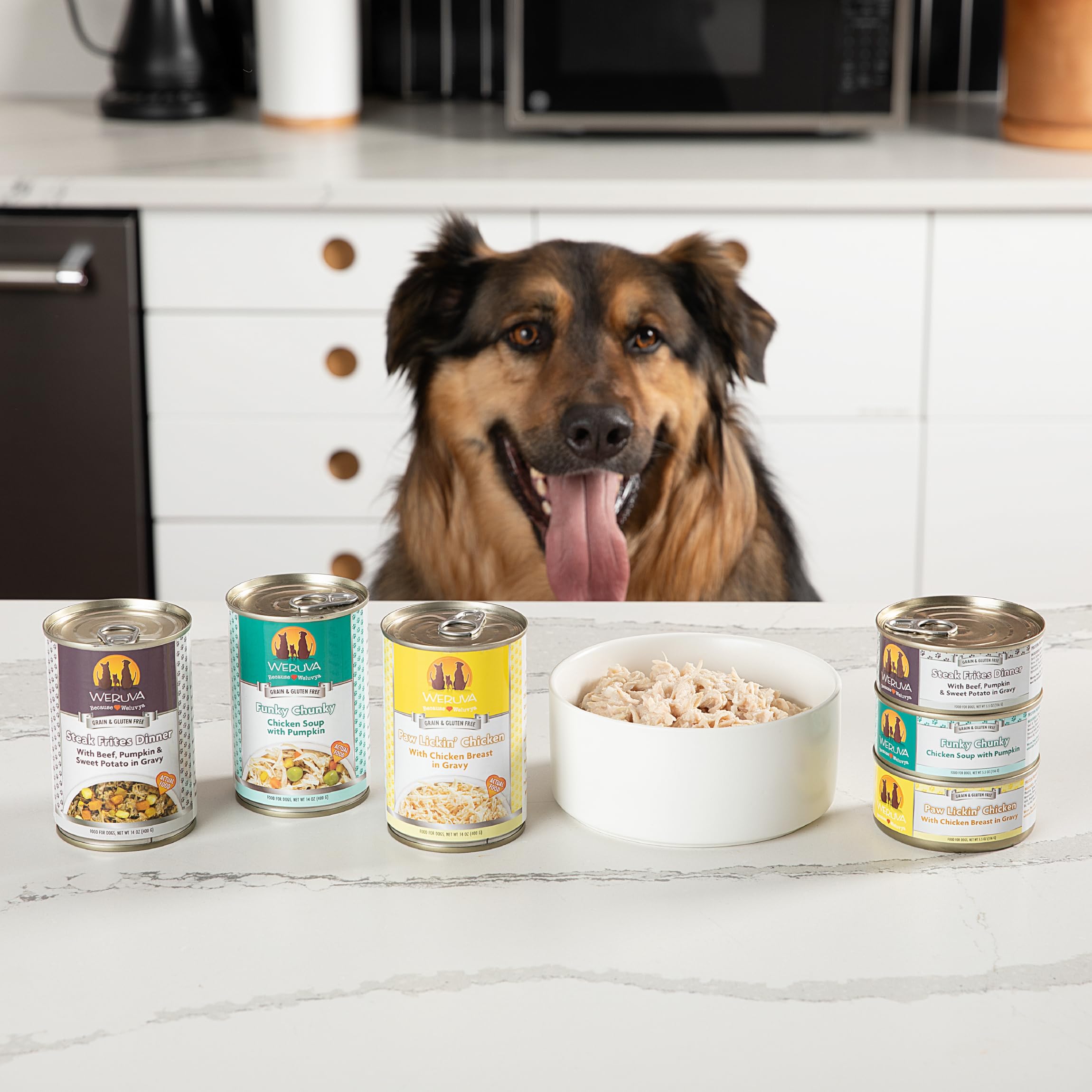 Weruva Classic Dog Food, Grandmas Chicken Soup with Chicken Breast & Veggies, 14oz Can (Pack of 12), Teal (878408004568)
