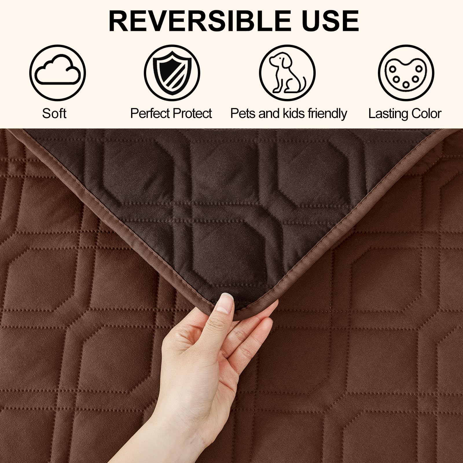 Smiry Waterproof Dog Blanket, 30X70 Inch Soft Pet Bed Cover Reversible, Washable Sofa Couch Furniture Protector For Small Medium