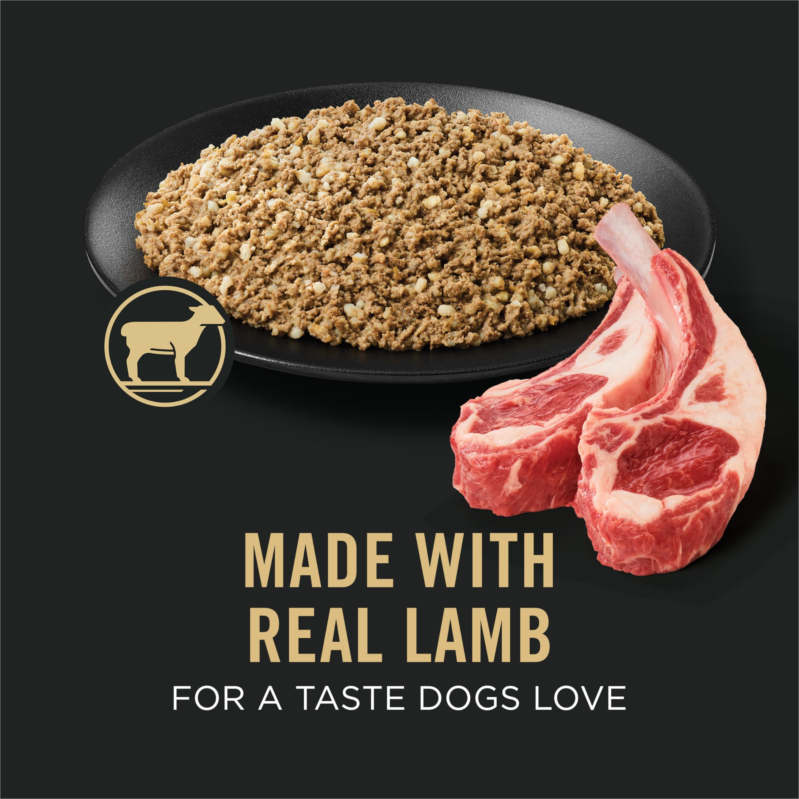 Purina Pro Plan Sensitive Skin and Stomach Dog Food Wet Classic Pate Lamb and Oat Meal Entr  e - (Pack of 12) 13 oz. Cans