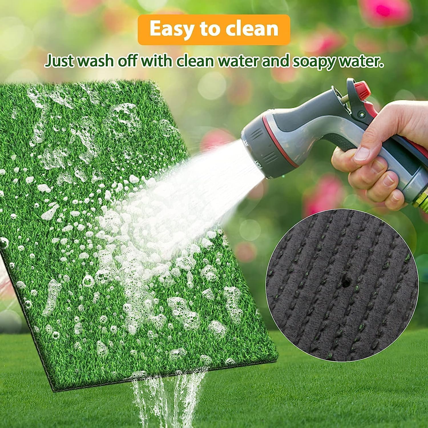 Starroad-Tim Artificial Grass Rug Turf For Dogs Indoor Outdoor Fake Grass For Dogs Potty Training Area Patio Lawn Decoration (26