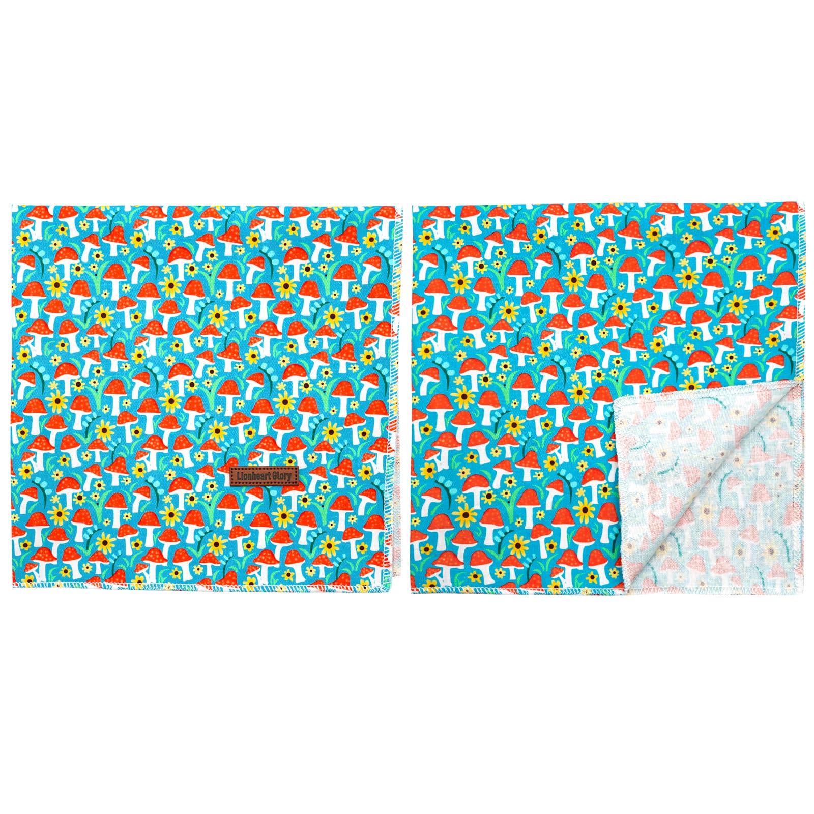 Lionheart Glory Soft Dog Scarf, Washable Fall Bib Scarf, Adjustable Square Bandana For Small To Large Dogs