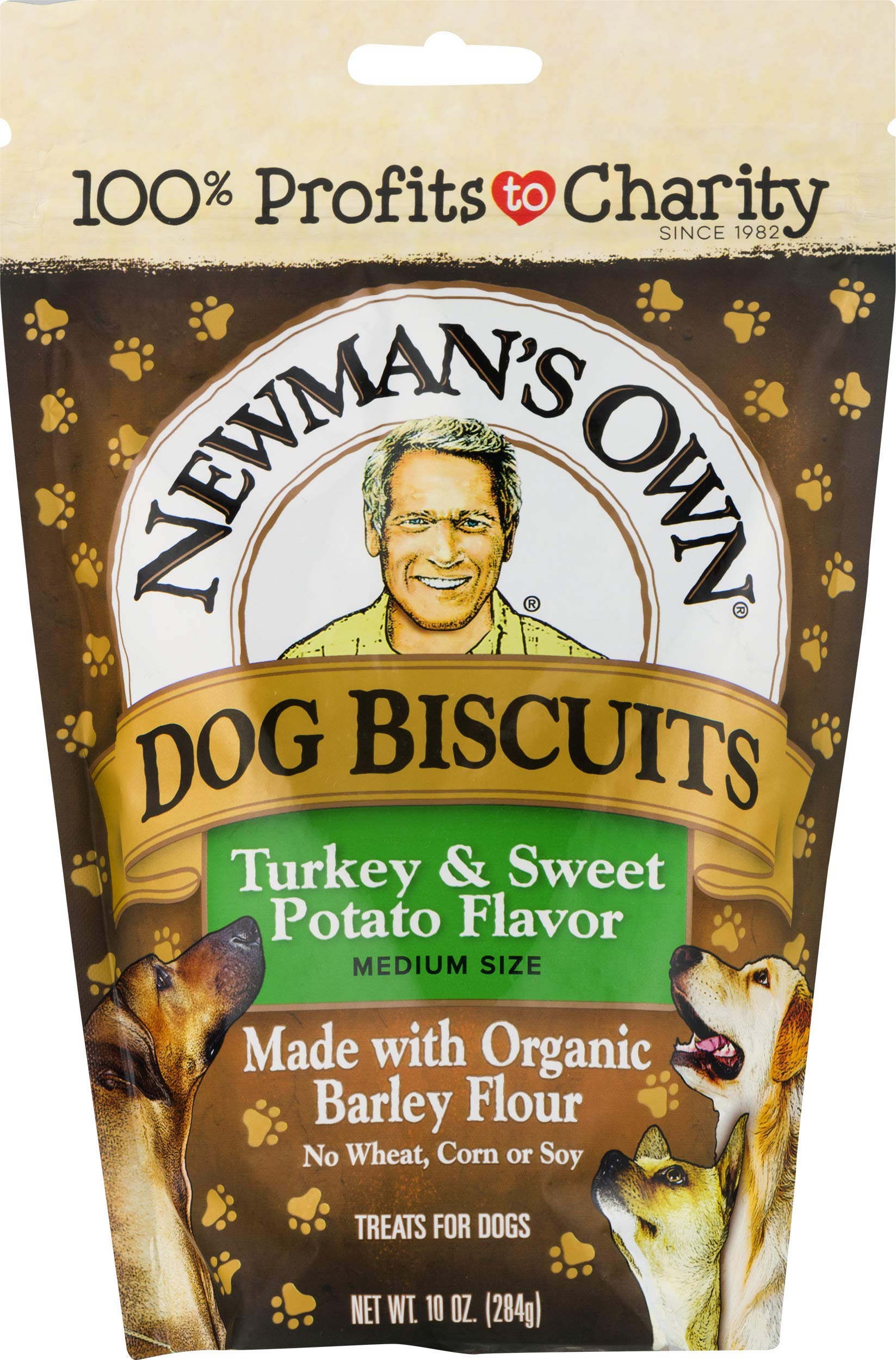 Newmans Own Dog Biscuits, Turkey & Sweet Potato - Breakable, 10-oz. (Pack of 6)