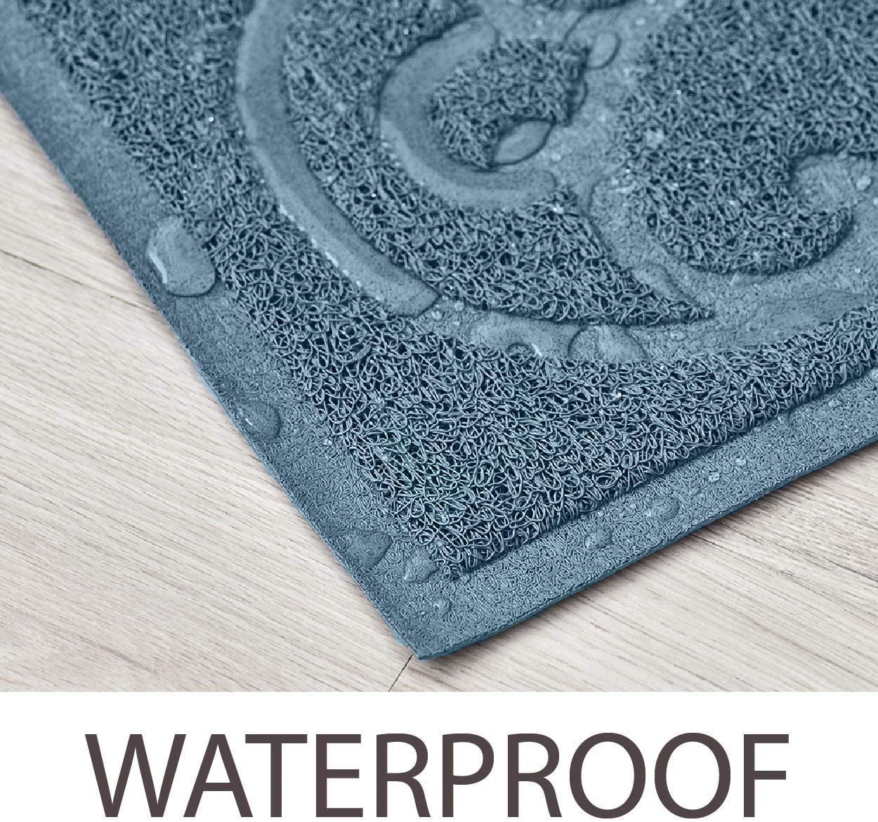 Petlike Cat Litter Box Mat, Thick Kitty Litter Trapping Mat, Durable,Waterproof &Washable With Non-Slip Backing, Soft On Kitty P