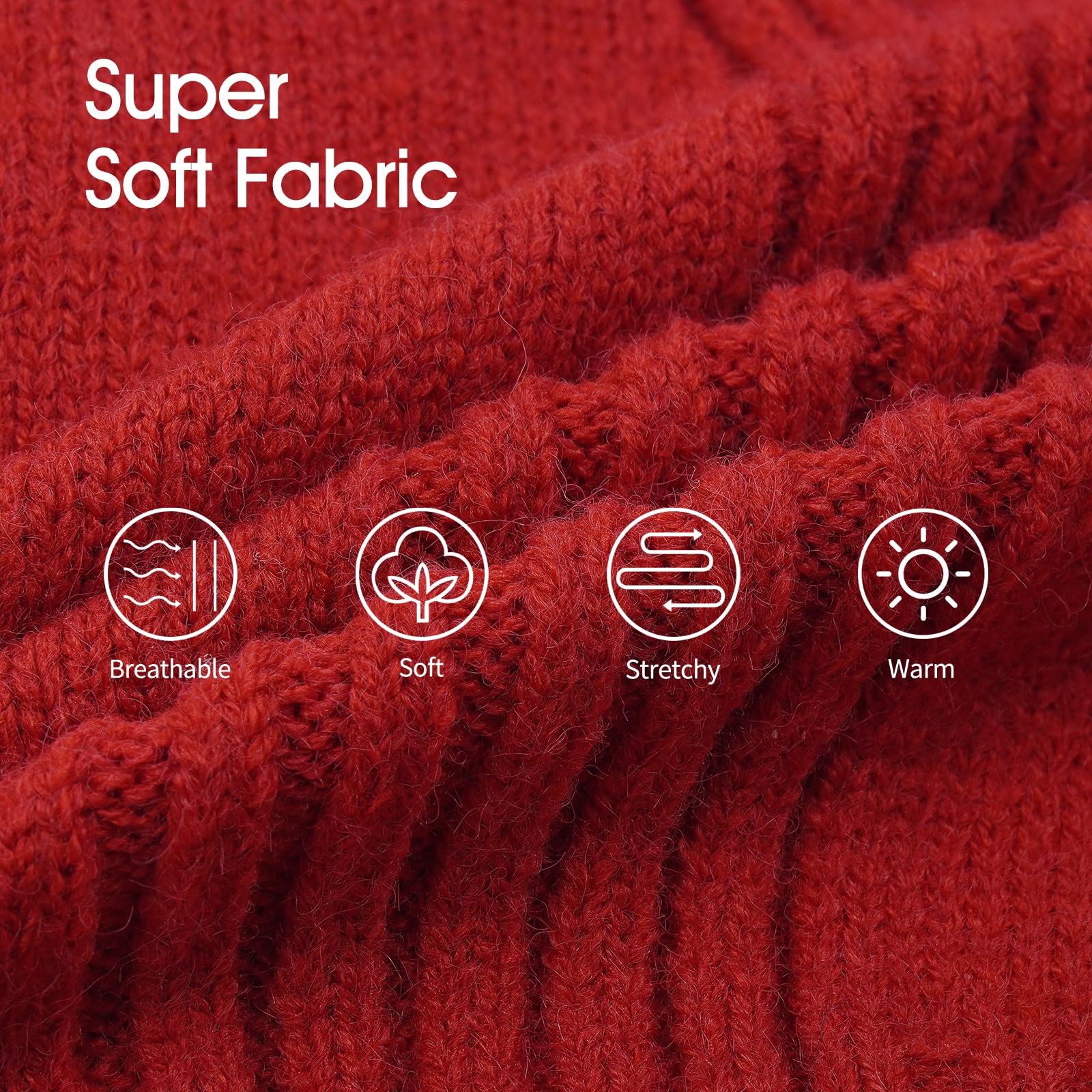 Iecoii Xxxl Dog Sweater,Christmas Dog Sweaters For Extra Large Dogs Girl Boy,Turtleneck Knitted Knitwear For Pet Dogs Wearing On Holiday Thanksgiving,Pullover Easy On Doggie Sweatshirt (Red,Xxxl)