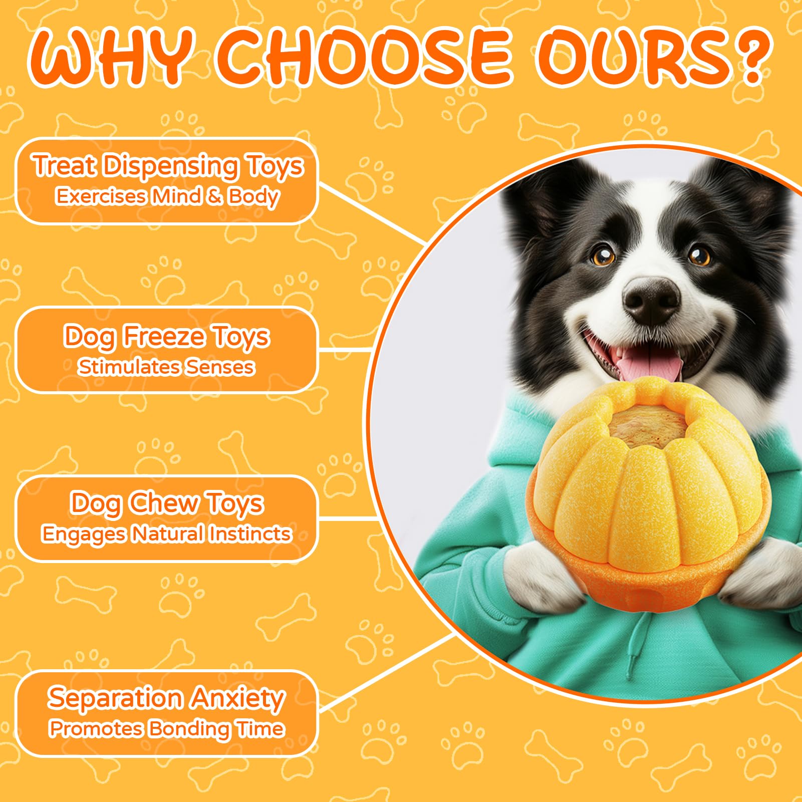 PETPLAYTIME Dog Frozen Treat Toy to Keep Them Busy, Treat Dispensing Toy, Dog Chew Toys for Aggressive Chewers, Slow Feeding Int