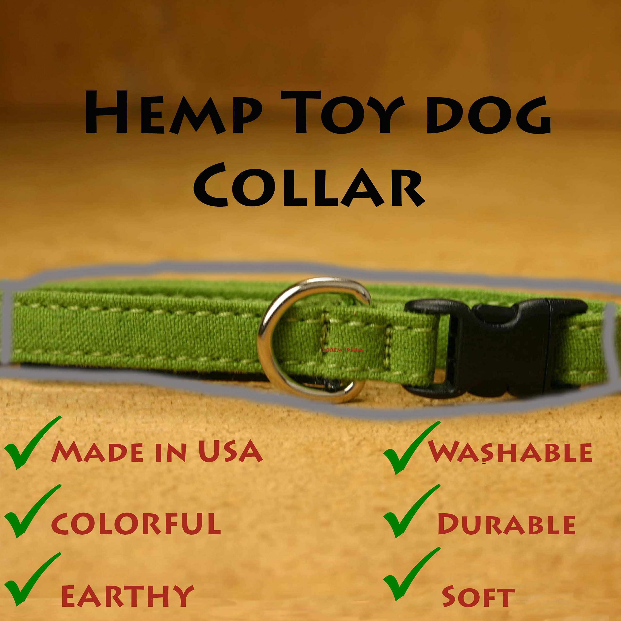 Toy Dog Collars (Avocado)