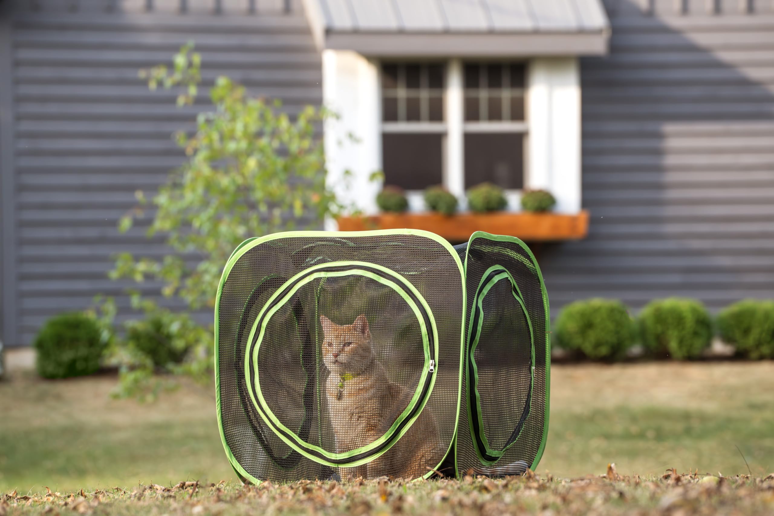 Kitty City Large Outdoor 3-Way Play Tunnel