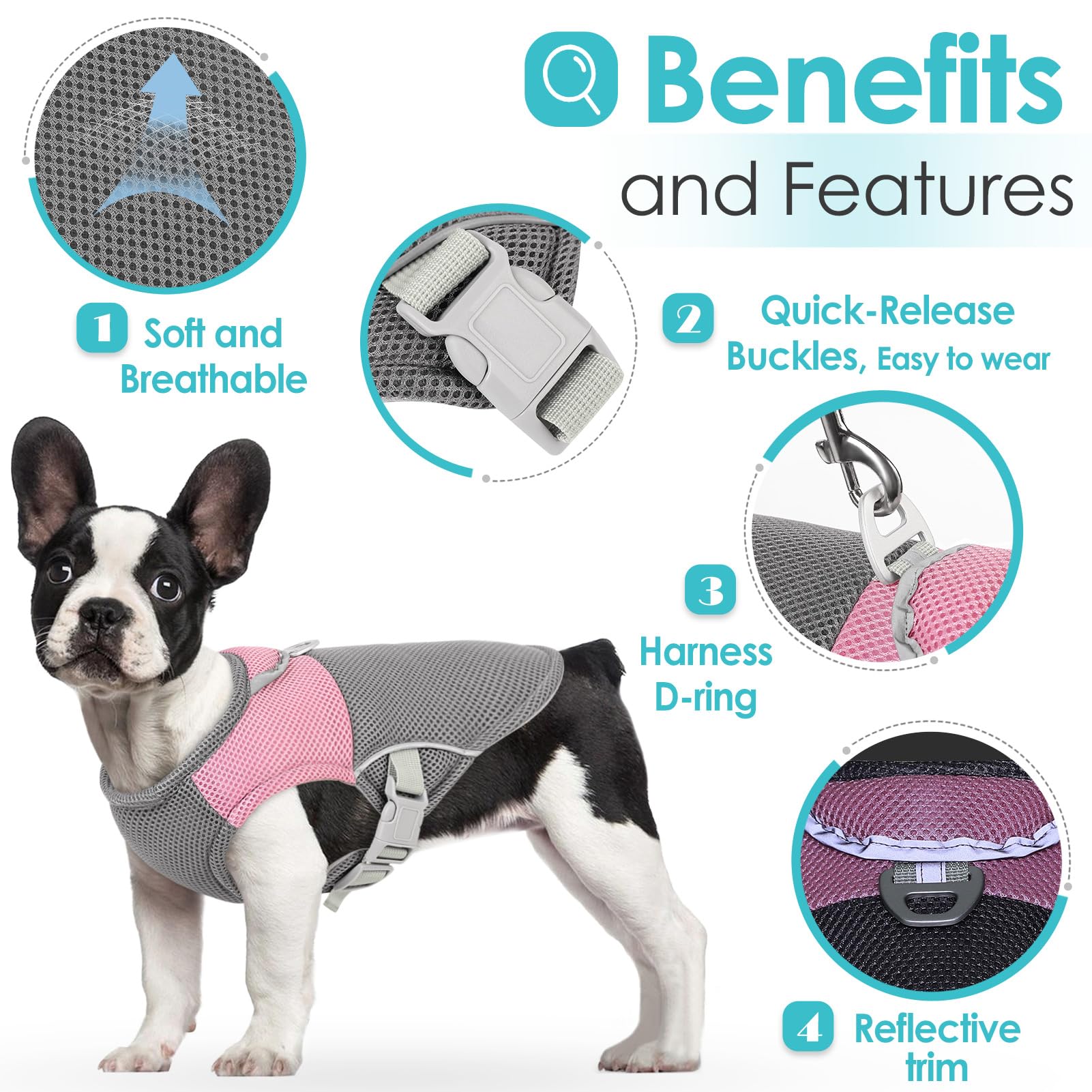 Aofitee Dog Cooling Vest Large, Cooling Jacket For Dogs, Breathable Cooler Dog Shirt With Harness D-Ring, Lightweight Dogs Coole