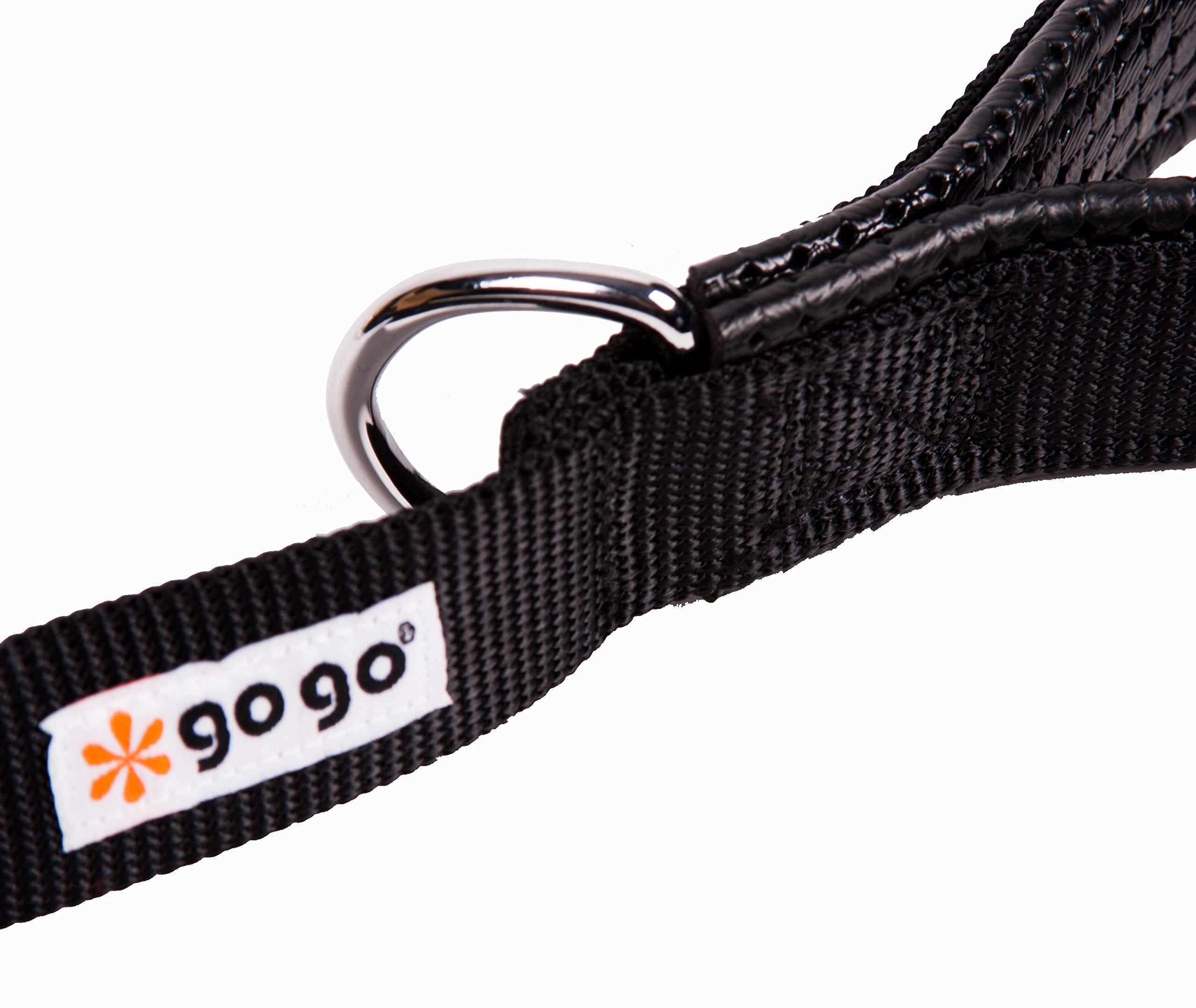 GOGO Nylon Dog Leash, 5/8-Inch Wide, 6-Feet Long, Black, Model 15018