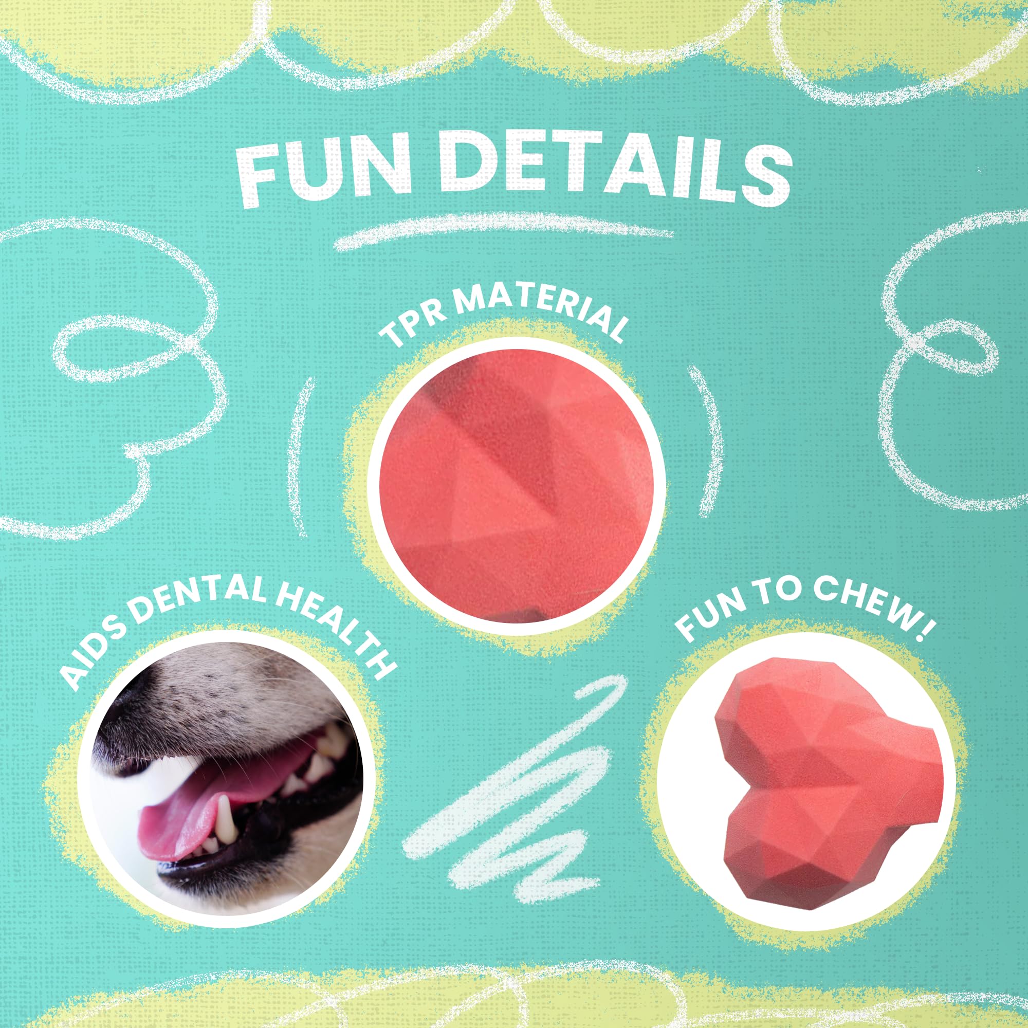 Snugarooz Snugz Craft Dog Toy – Pink - 6.5 Inch Durable Chew Toy For Dogs - Eco Friendly - Aids Dental Health - Ideal For Small Dogs & Puppies