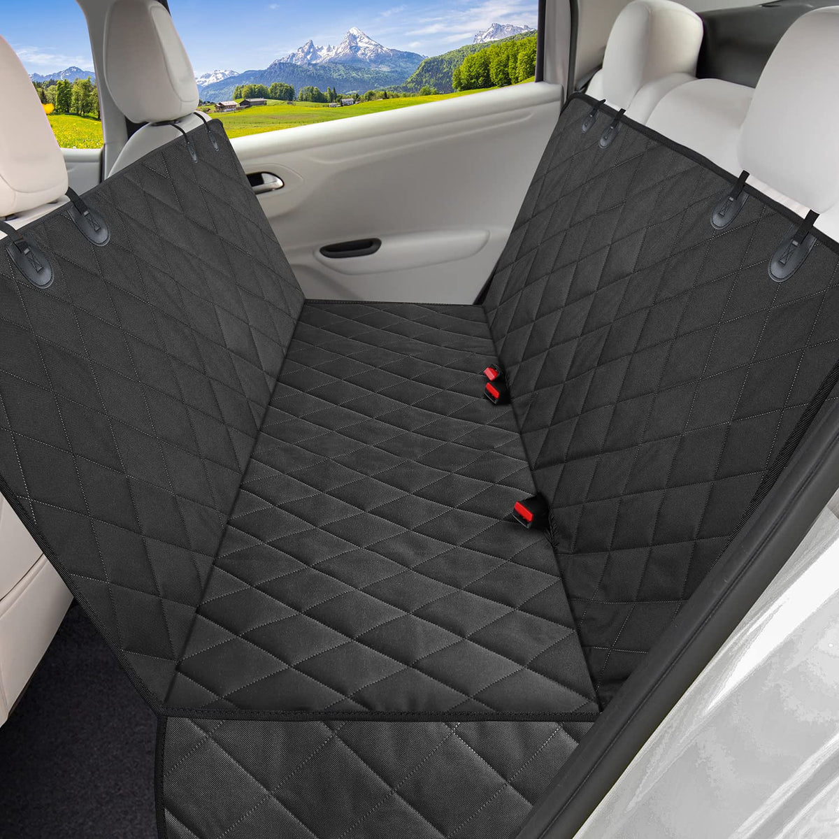 Kytely Dog Seat Cover Car Seat Cover For Back Seat, Scratch Proof Dog Hammock Backseat Cover Nonslip Car Seat Protector For Dogs