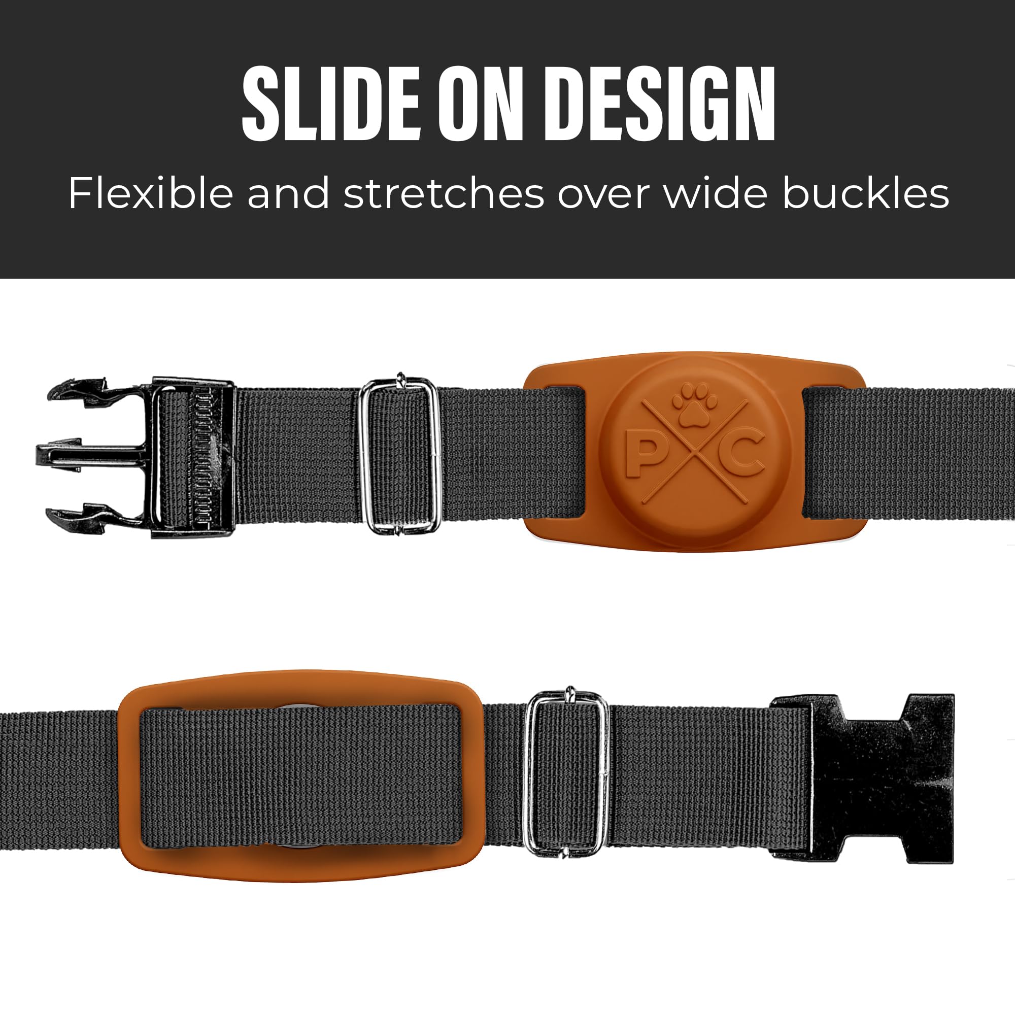 Pup Culture Cat Collar Airtag Holder - Extra-Durable, Lightweight, And Protective - Track Your Cat Using Apple Airtag Technology