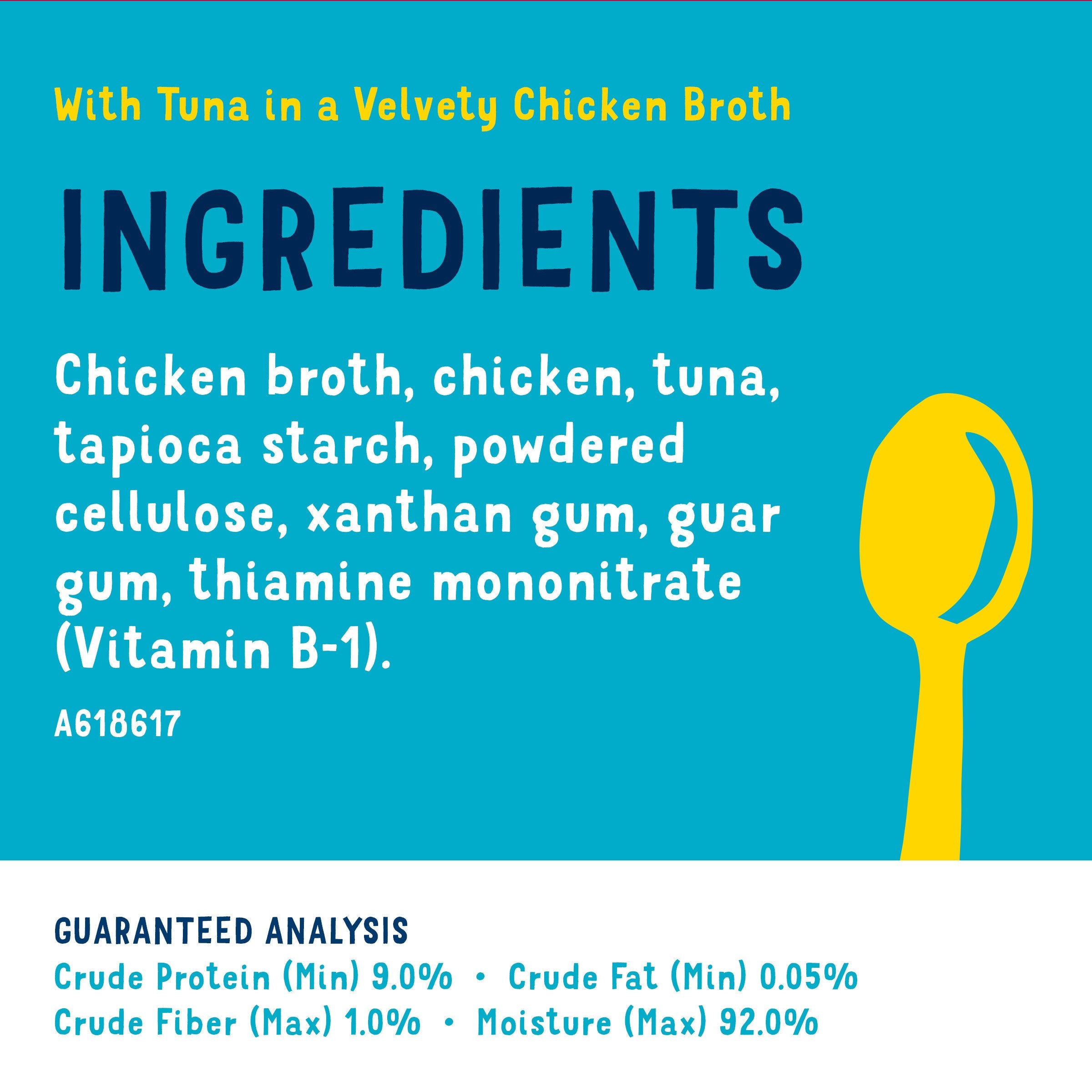 Purina Friskies Natural, Grain Free Lickable Cat Treats Lil Soups With Tuna in Chicken Broth - (Pack of 8) 1.2 oz. Cups