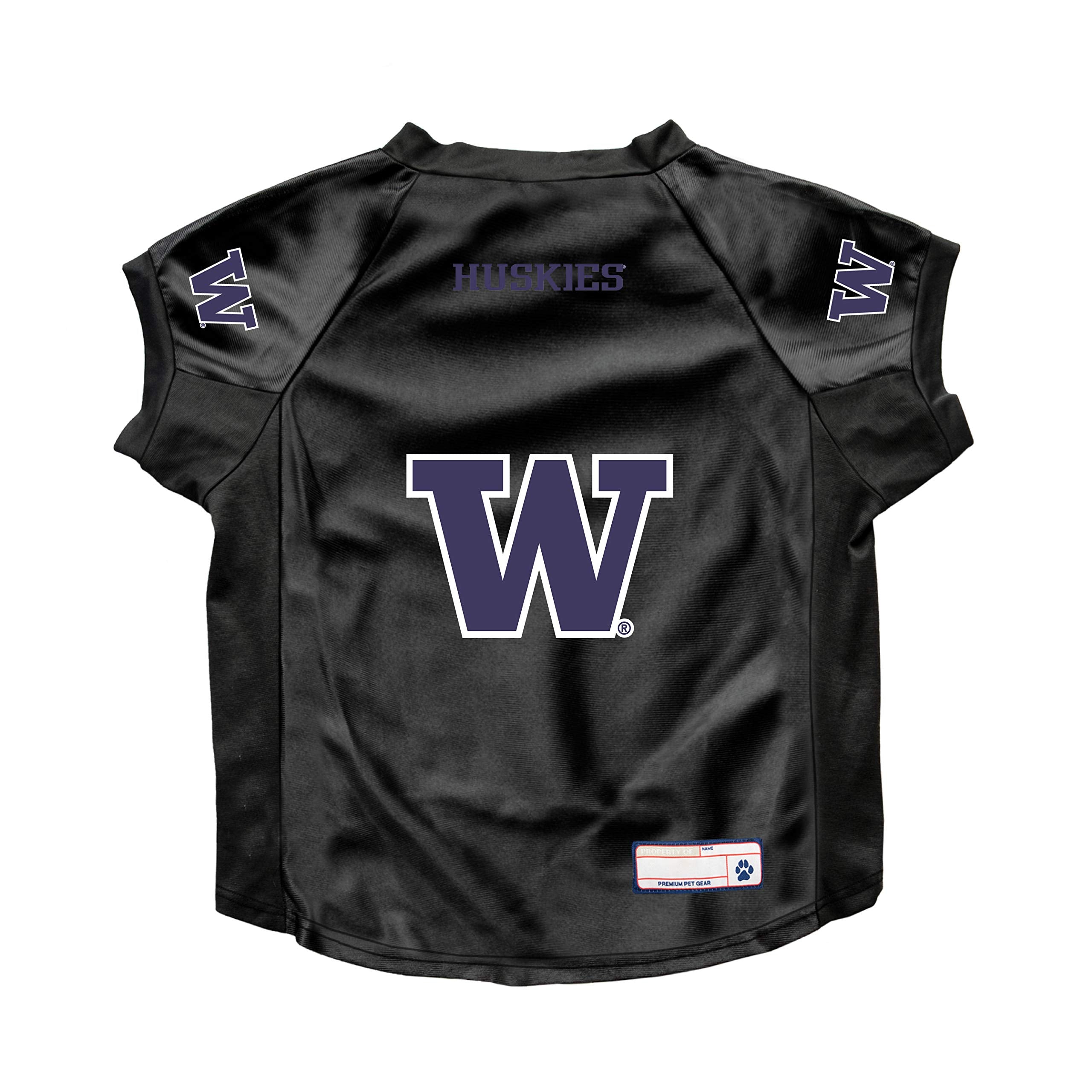 Washington Huskies Pet Jersey Stretch Size Big Dog - Special Order