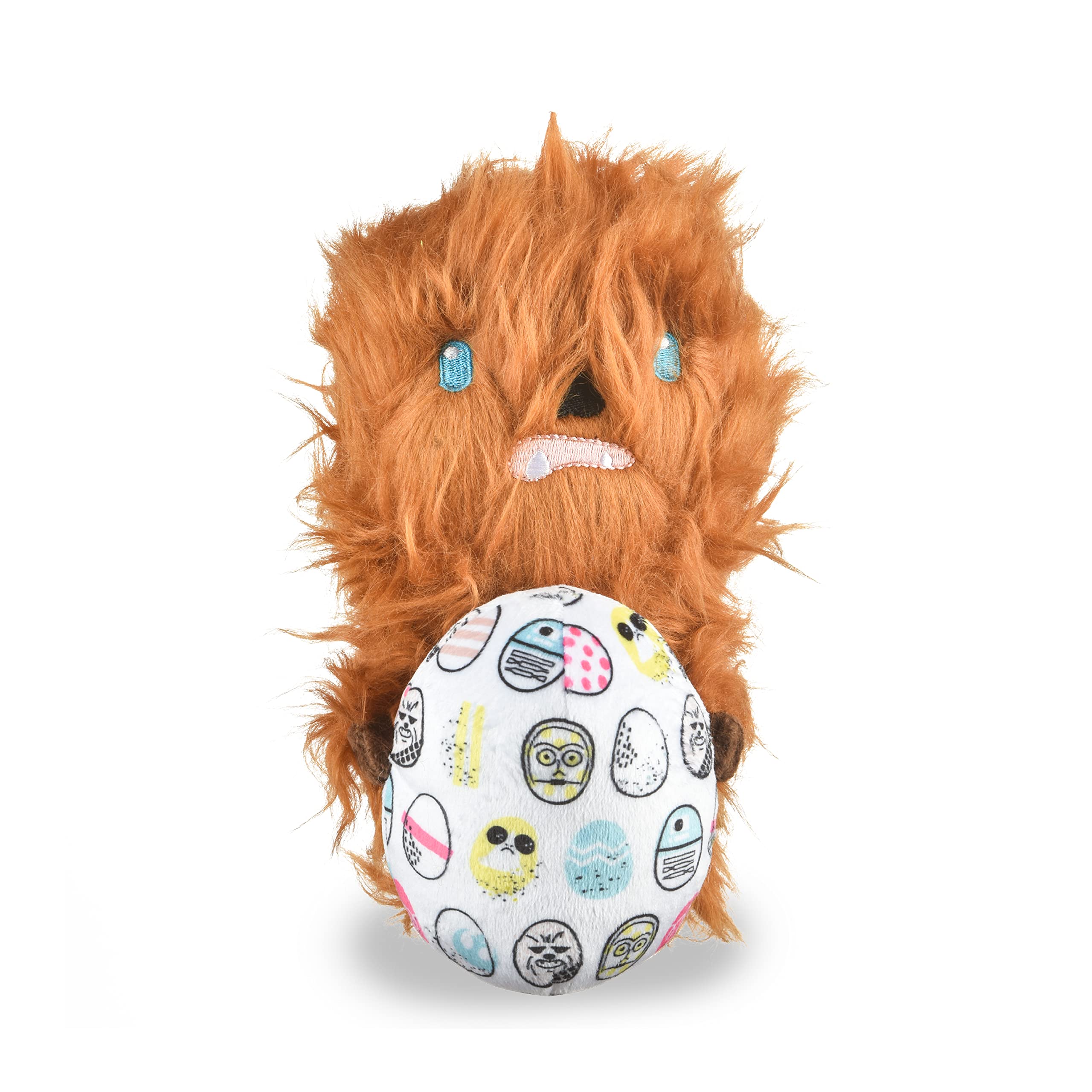 Star Wars For Pets Easter 6' Chewbacca Rebel Egg Squeaker Pet Toy | 6” Star Wars Plush Squeaker Easter Chewbacca Pet Toy | Soft Chew Toy For Dogs, Stuffed Chewbacca Easter Toy 6 Inch
