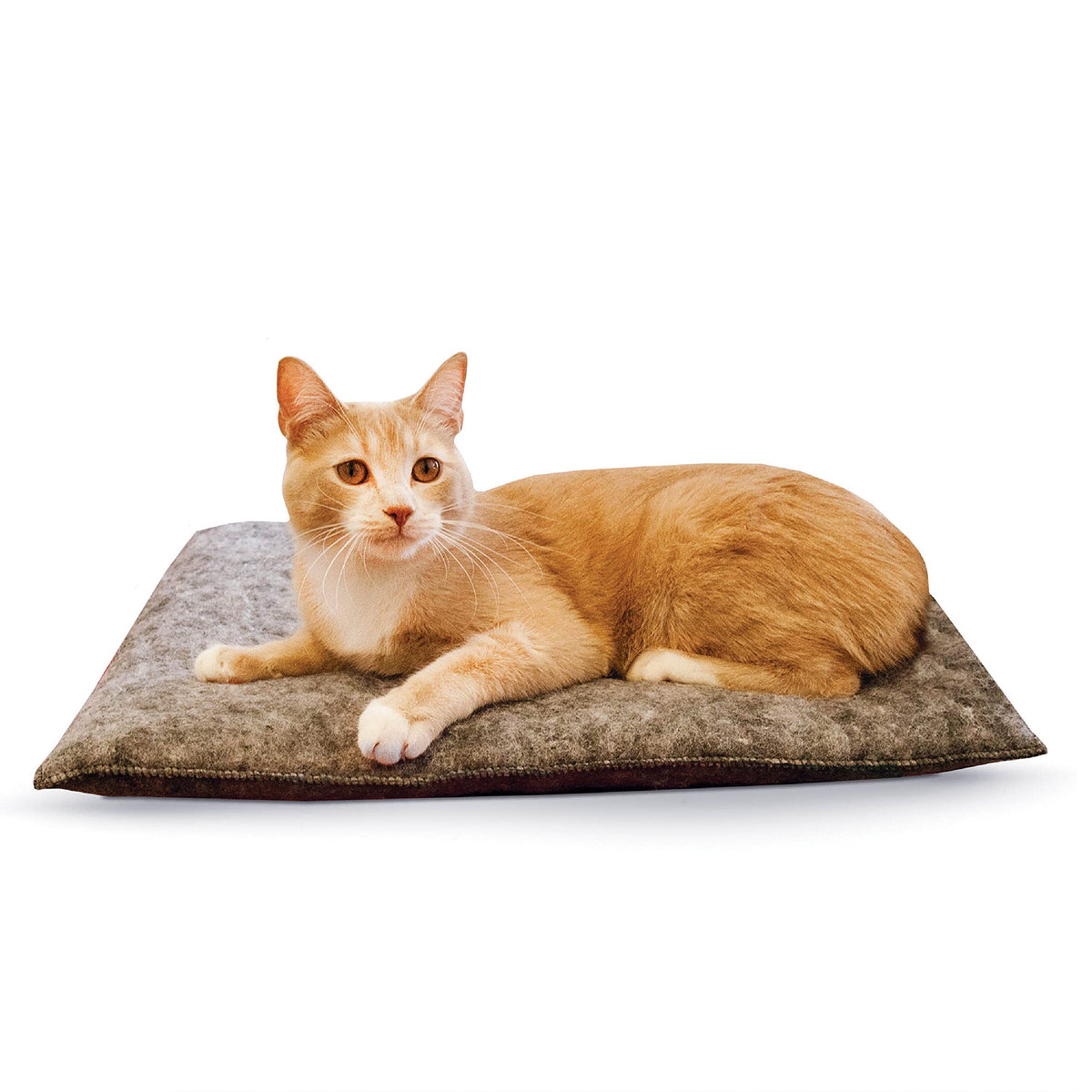 K&H Pet Products Amazin Kitty Pad, Indoor Unheated Cat Bed Traps Cat Hair And Dander, Washable Cat Mat, Gray 15 X 20 Inches, Unh