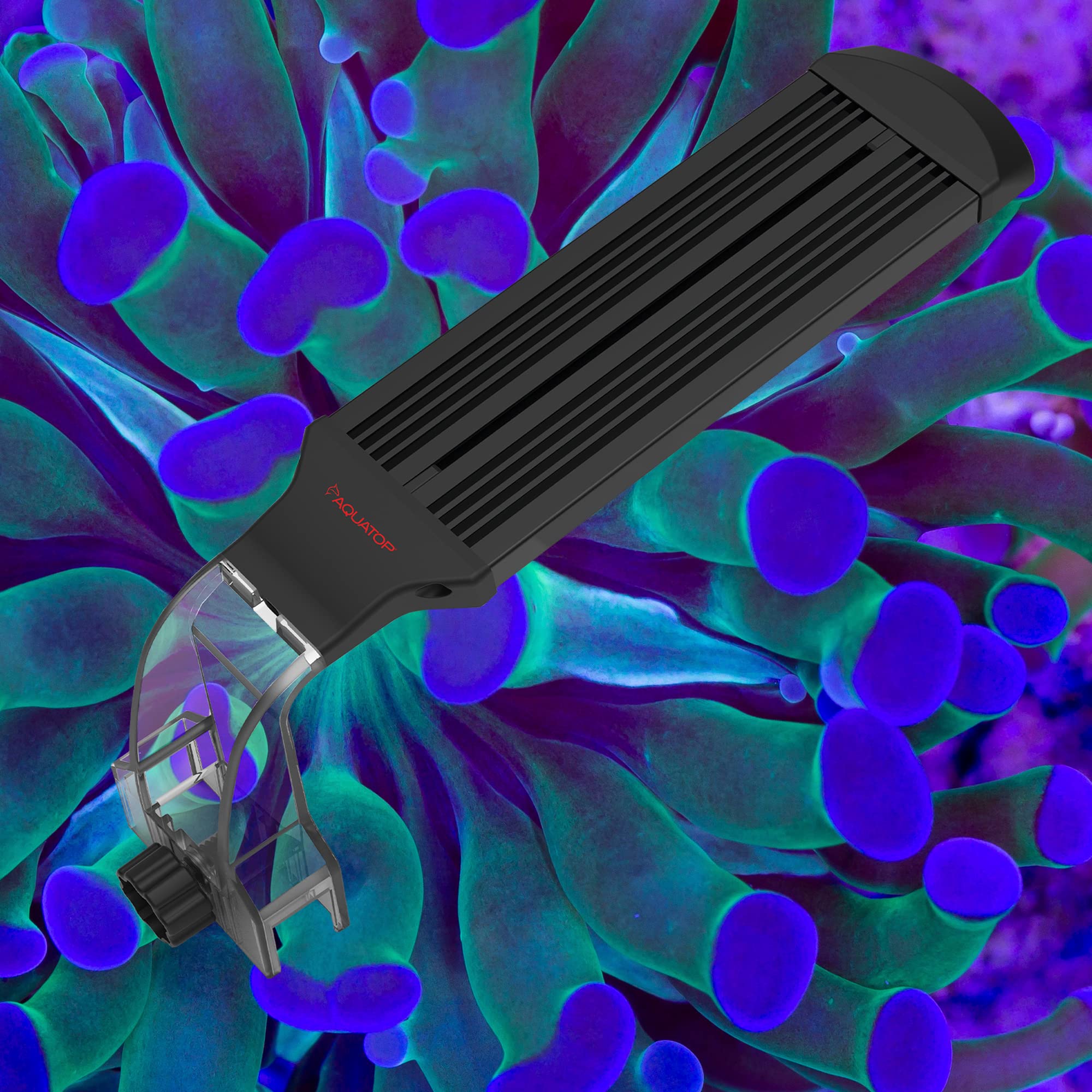 Aquatop Skyaqua Marine Mini Led Saltwater Aquarium Light, 14000K Spectrum – 3 Position Toggle Switch, Aquarium Lights For Fish Tanks, Ul & Csa, Natural Sunlight Illumination