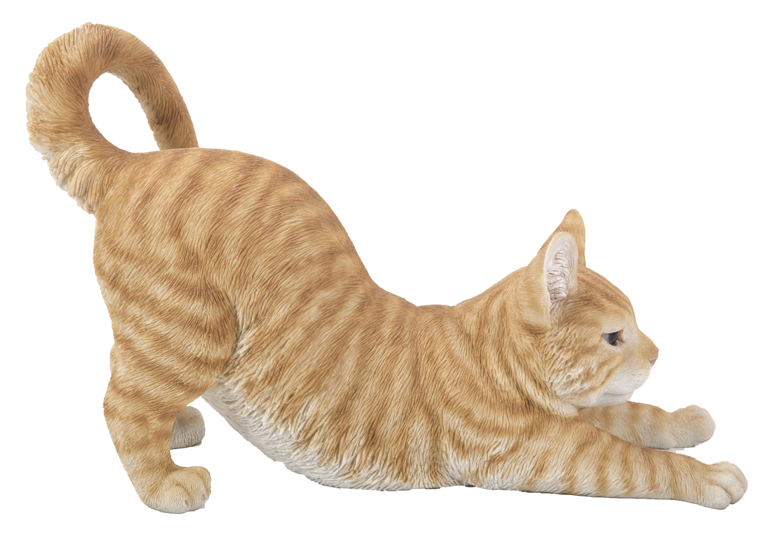 Hi-Line Gift Ltd. Orange Tabby Cat Stretching
