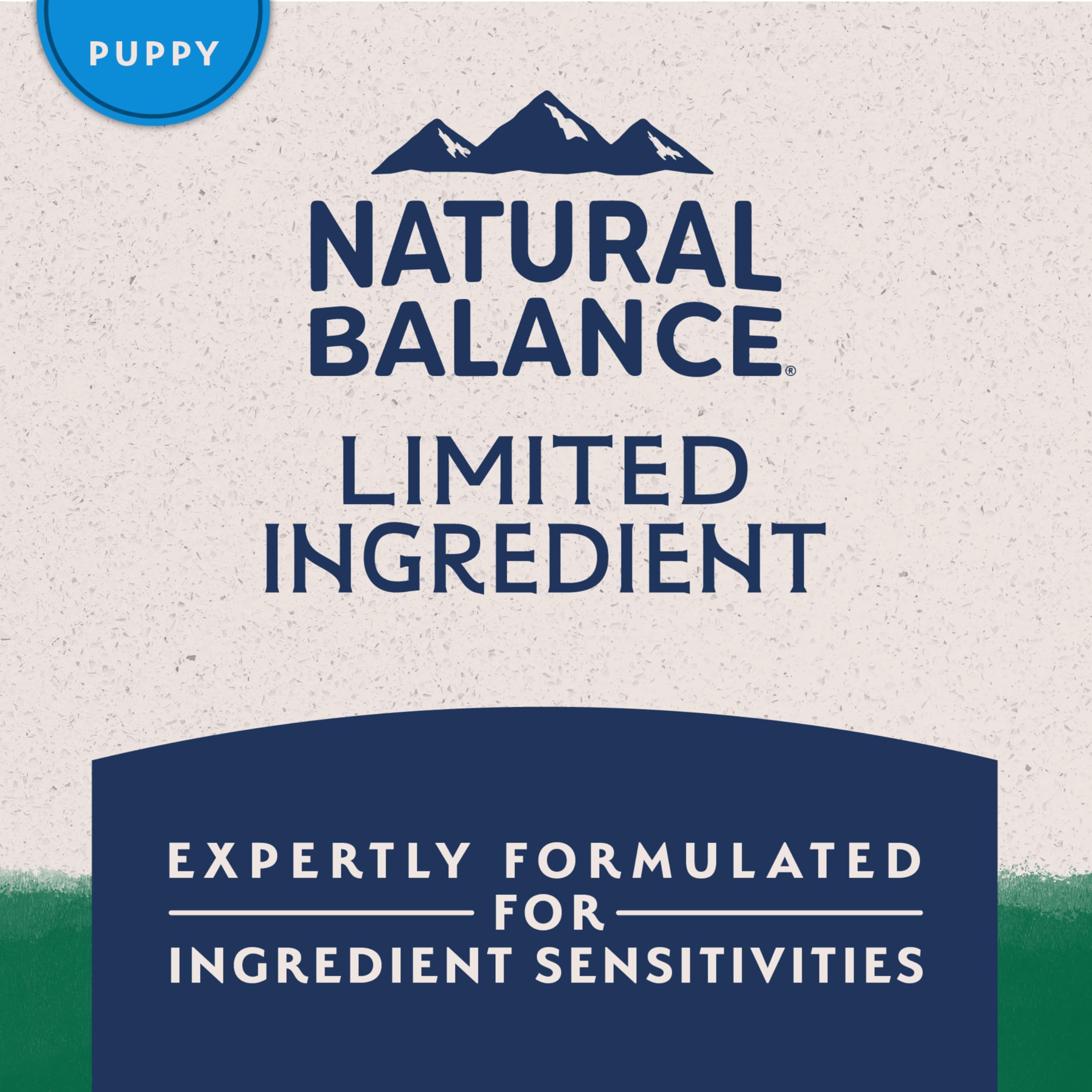 Natural Balance Limited Ingredient Puppy Dry Dog Food with Healthy Grains, Lamb & Brown Rice Recipe, 12 Pound (Pack of 1)