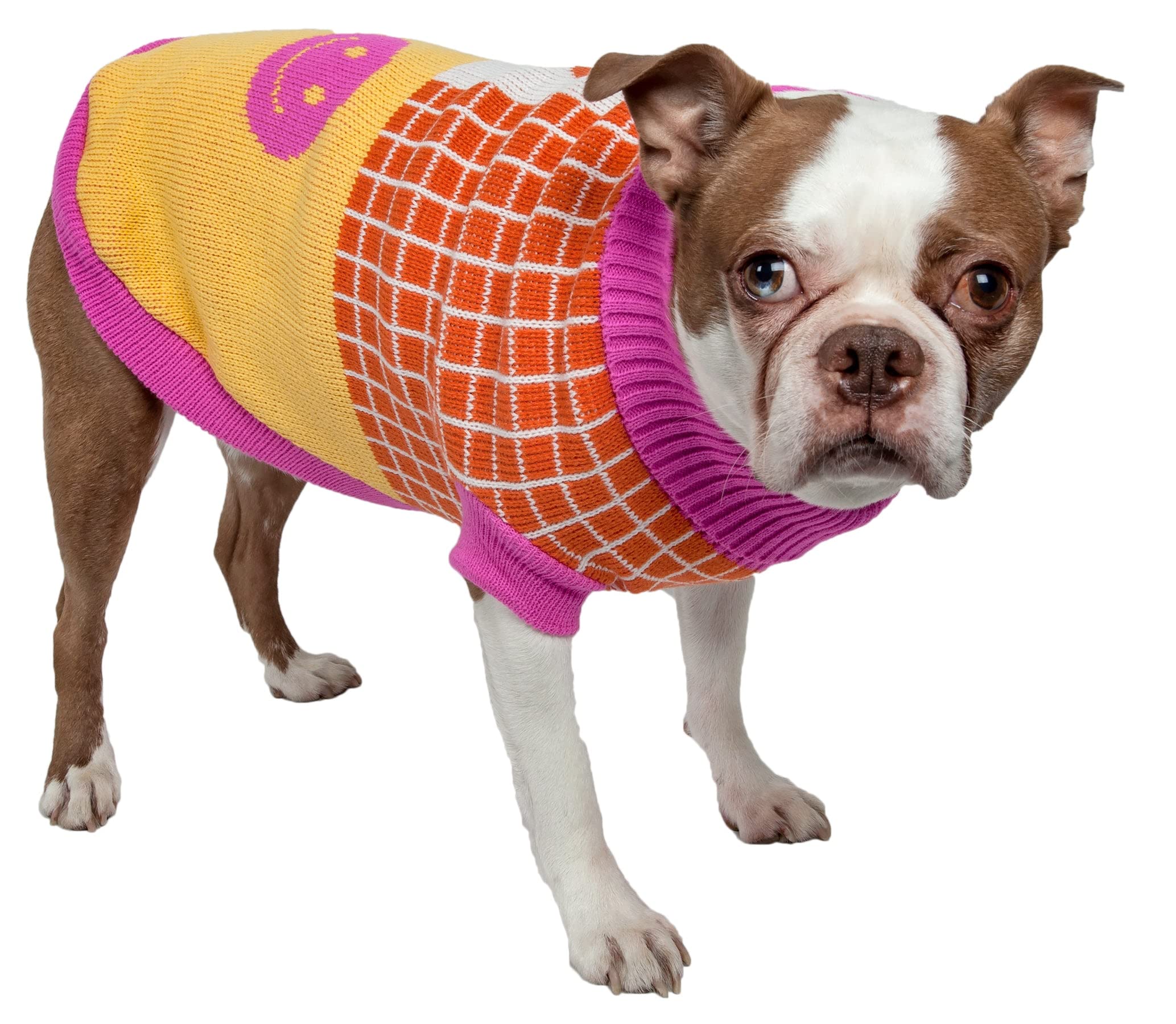 Pet Life  Lovable-Bark Pet Sweater - Designer Dog Sweater with Turtle Neck - Winter Dog Clothes Designed to Keep Warm