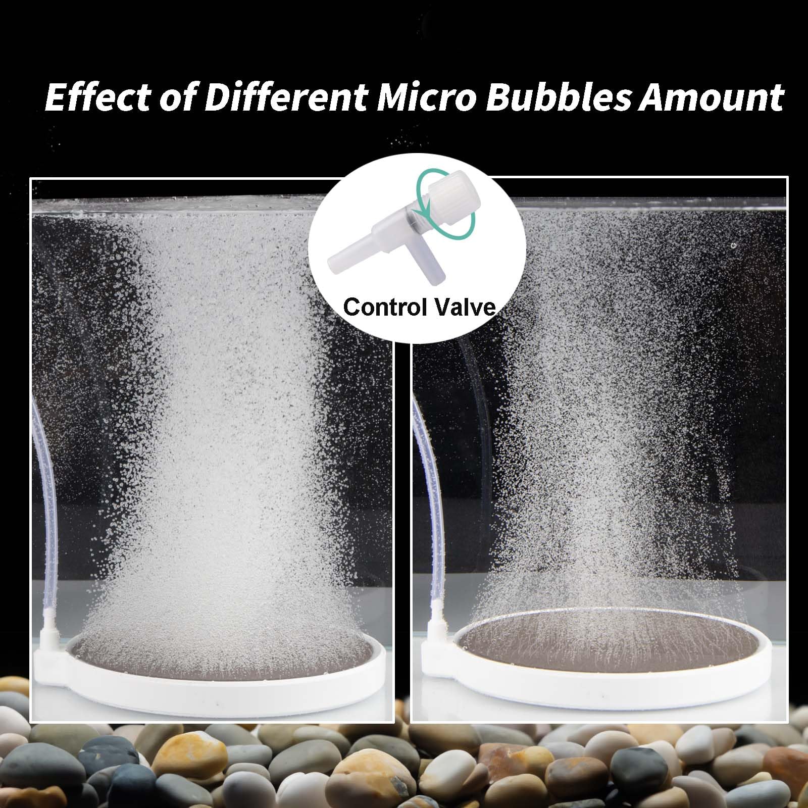 BLOTFISH Aquarium Bubbler Air Stone - 4 Inch Fish Tank Nano Quiet Dissolved Oxygen Diffuser Make Super Tiny Bubbles for 35-100 G