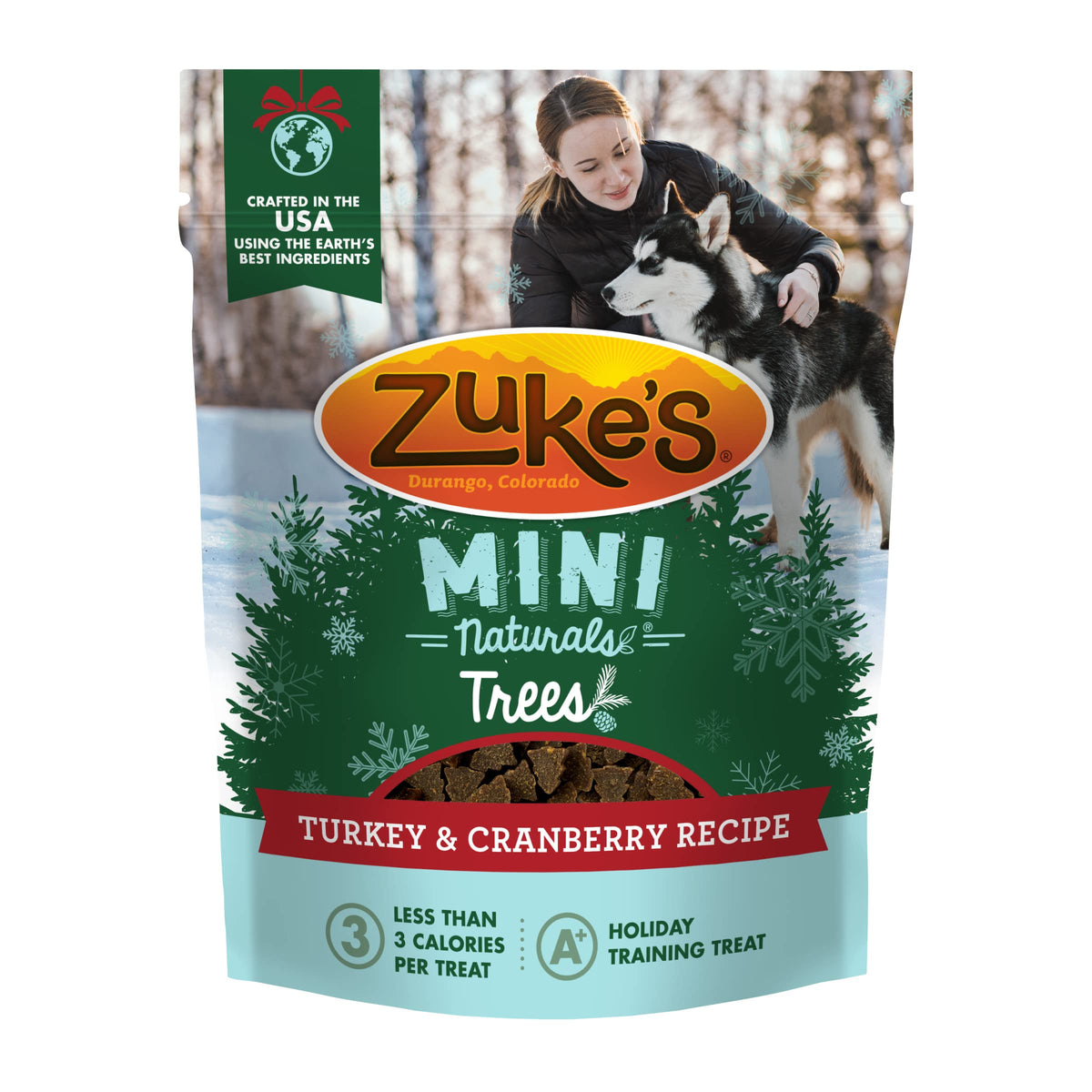 Zuke'S Mini Naturals Trees Dog Training Treats Turkey And Cranberry Recipe, Soft Dog Treats