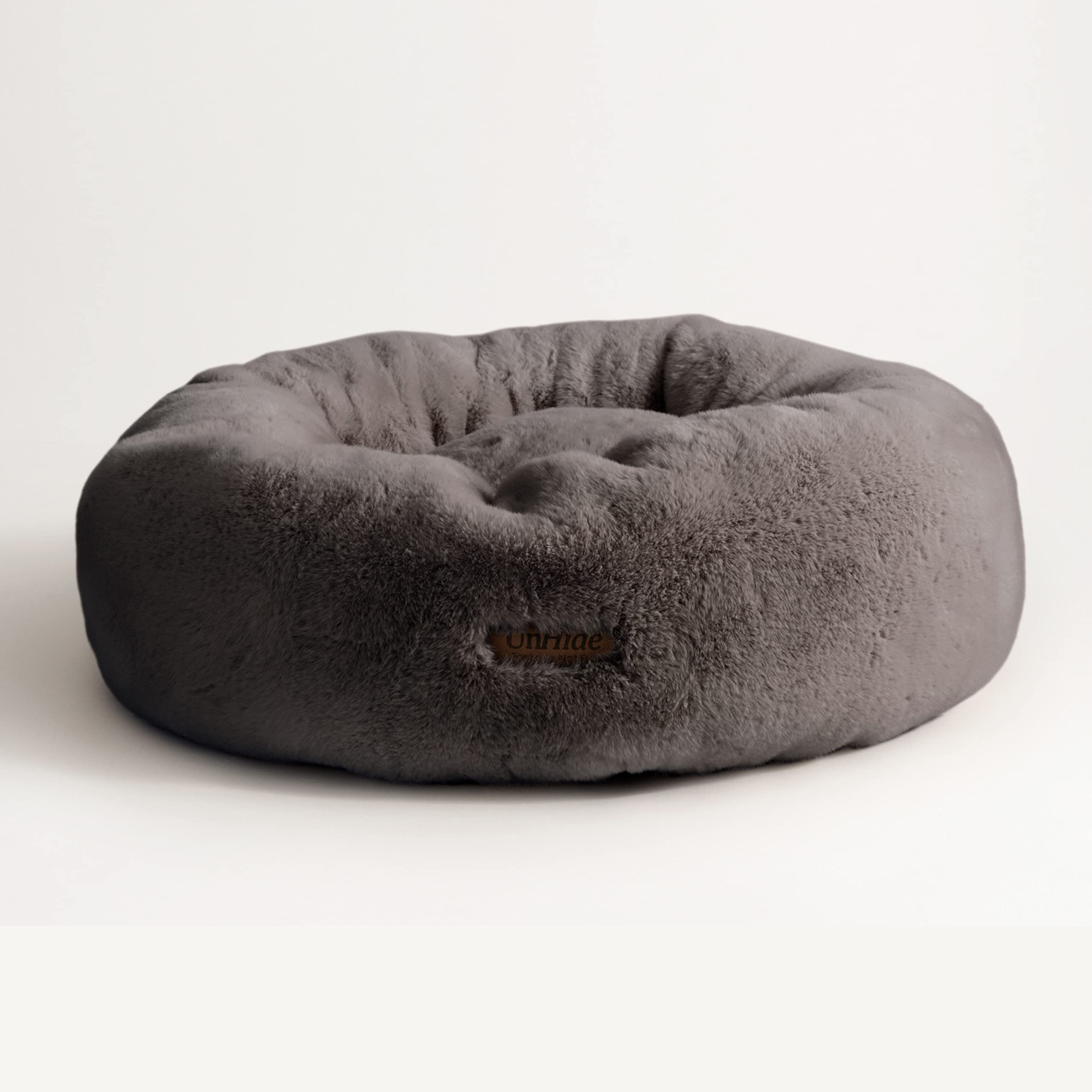 Unhide Floof Pet Bed - Xl (40''X14'') - Extra Soft Dog Bed - Removable Faux Fur Cover - Machine Washable - Helps Ease Pet Anxiet