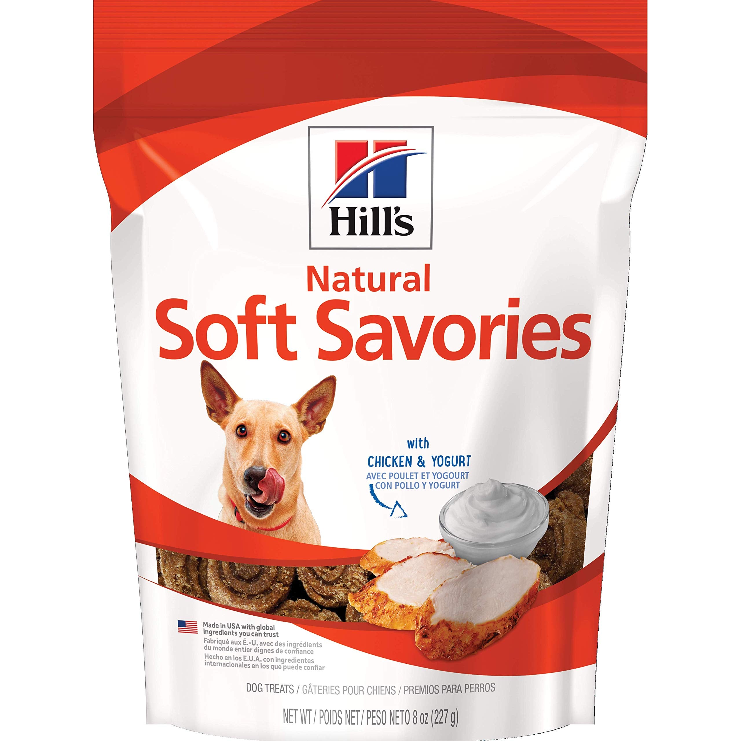 Hills Natural Soft Savory Dog Treats with Chicken & Yogurt, 8 oz., Bag